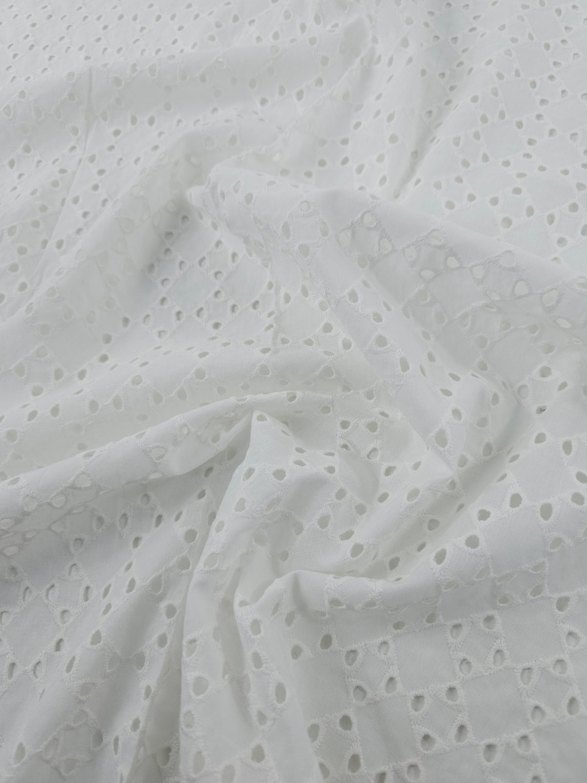White Diamond Sun Lightweight Cotton Broderie Anglaise