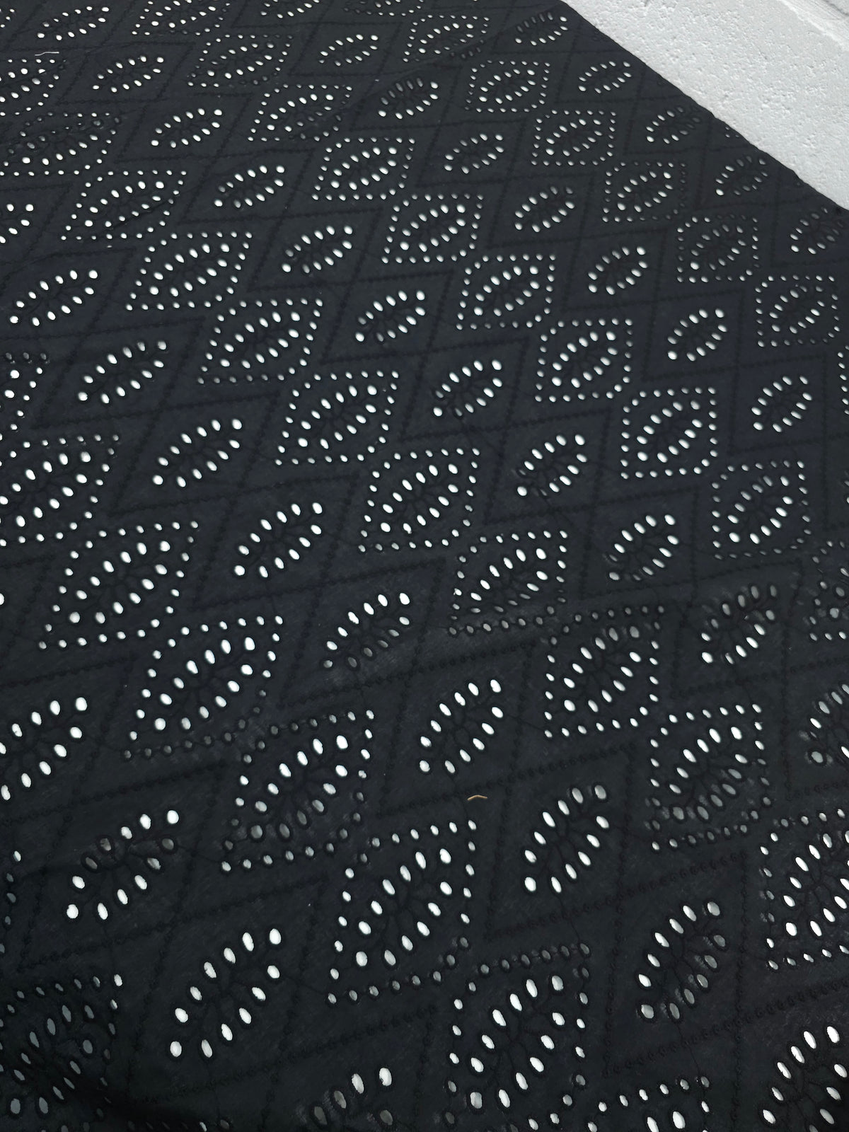 Black Diamond Kite Cambric Cotton Broderie Anglaise