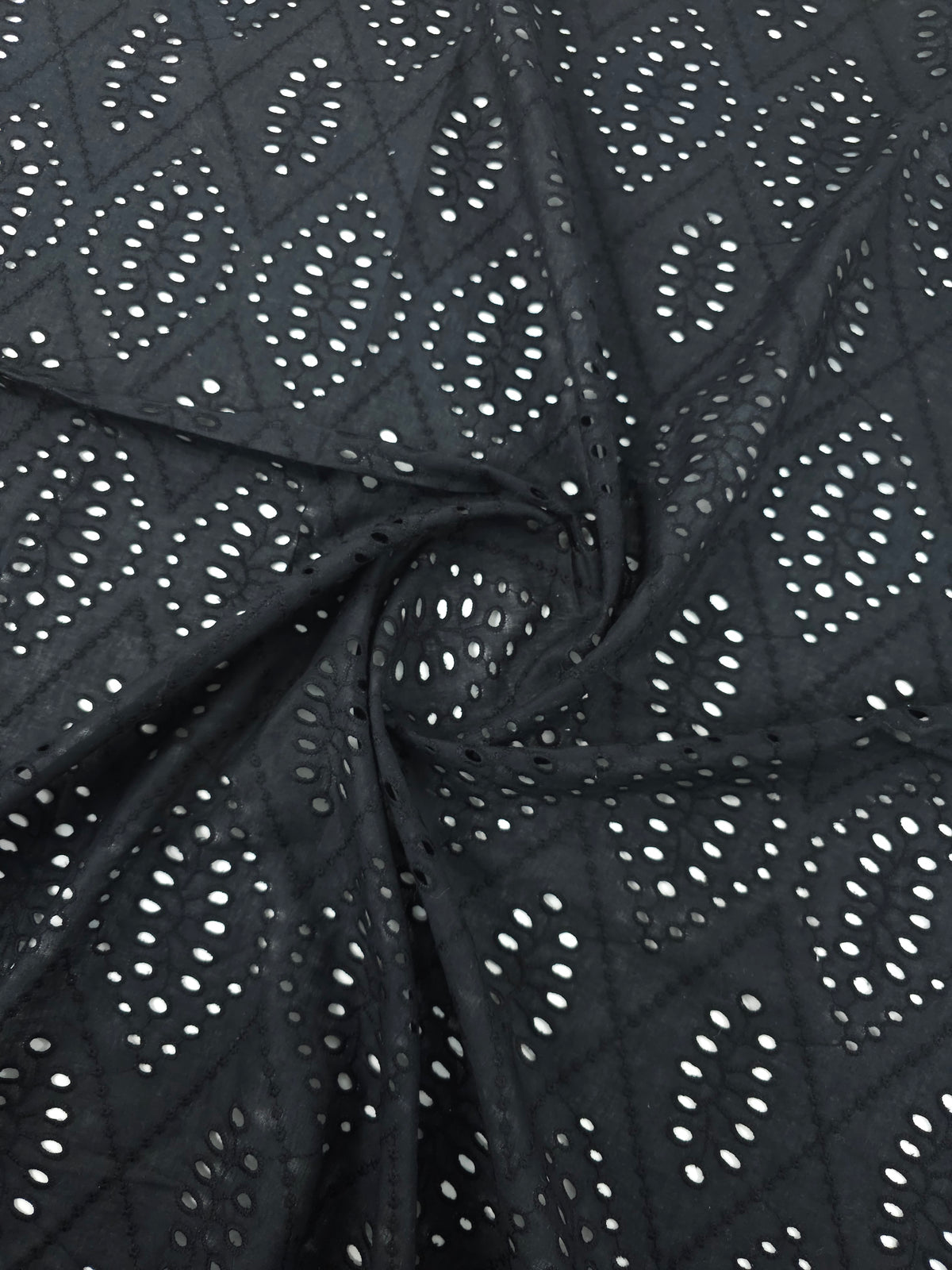 Black Diamond Kite Cambric Cotton Broderie Anglaise