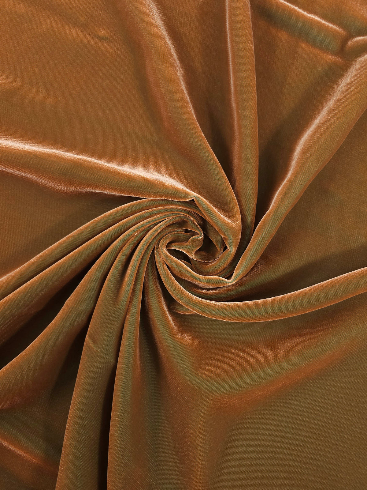 Orange/Green Two-Tone Viscose Acetate Velvet