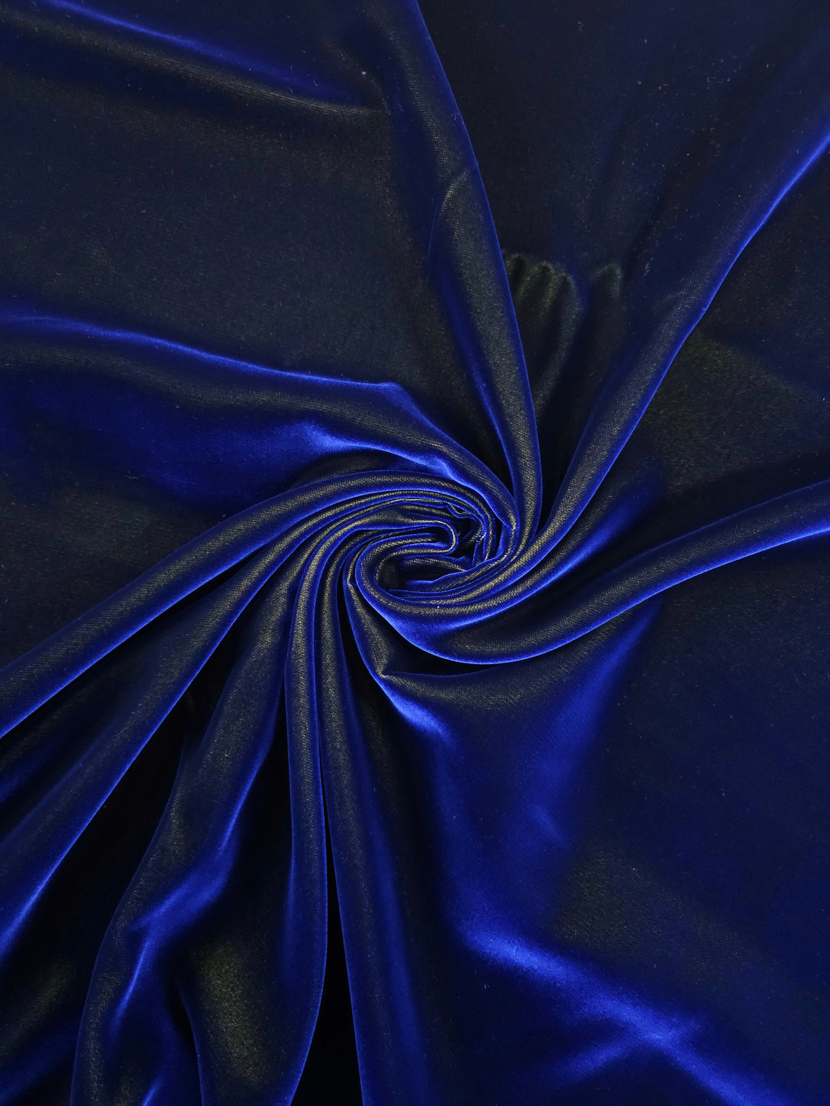 Royal Blue/Yellow Two-Tone Viscose Acetate Velvet