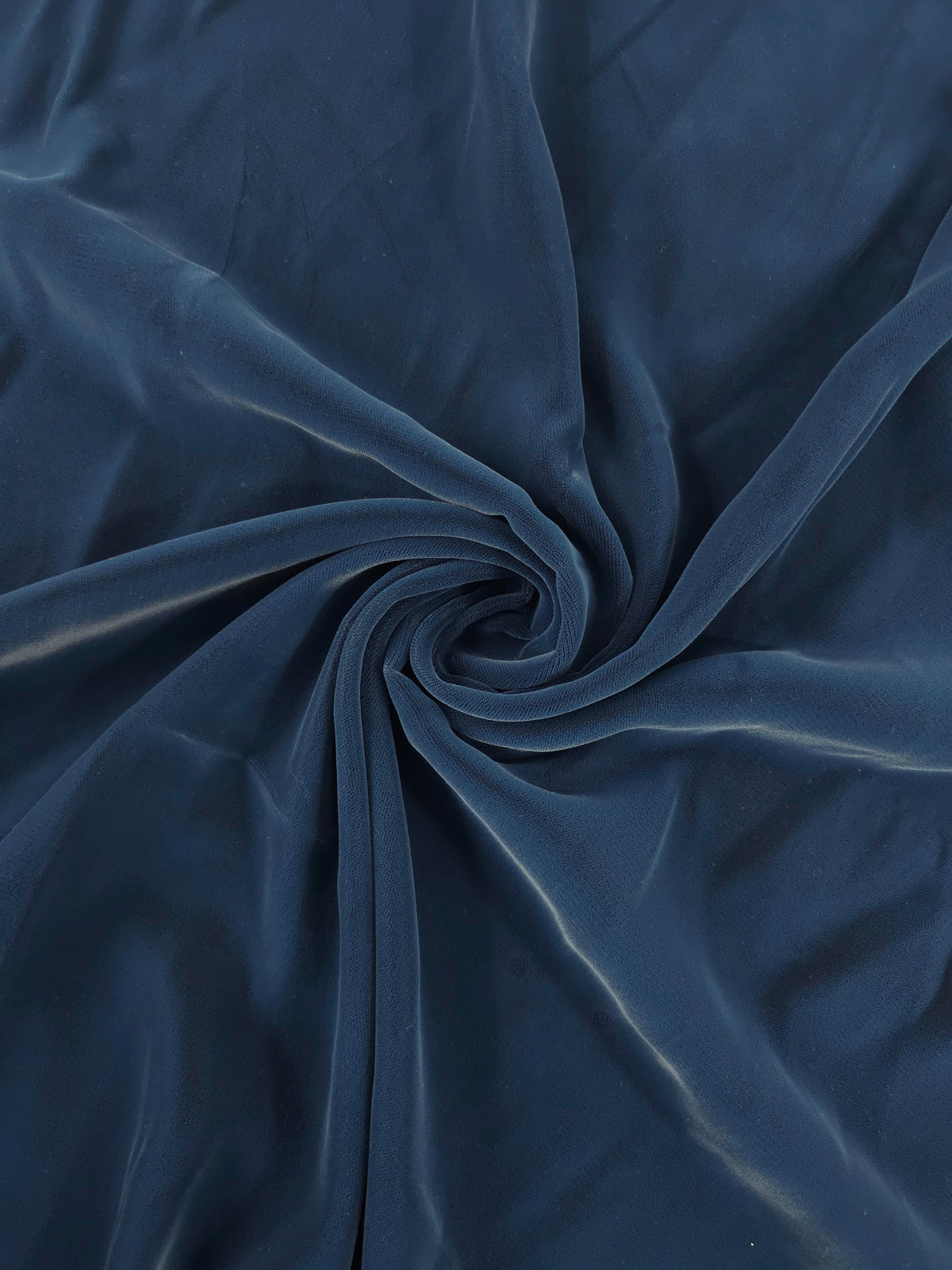 Hale Blue Viscose Acetate Velvet