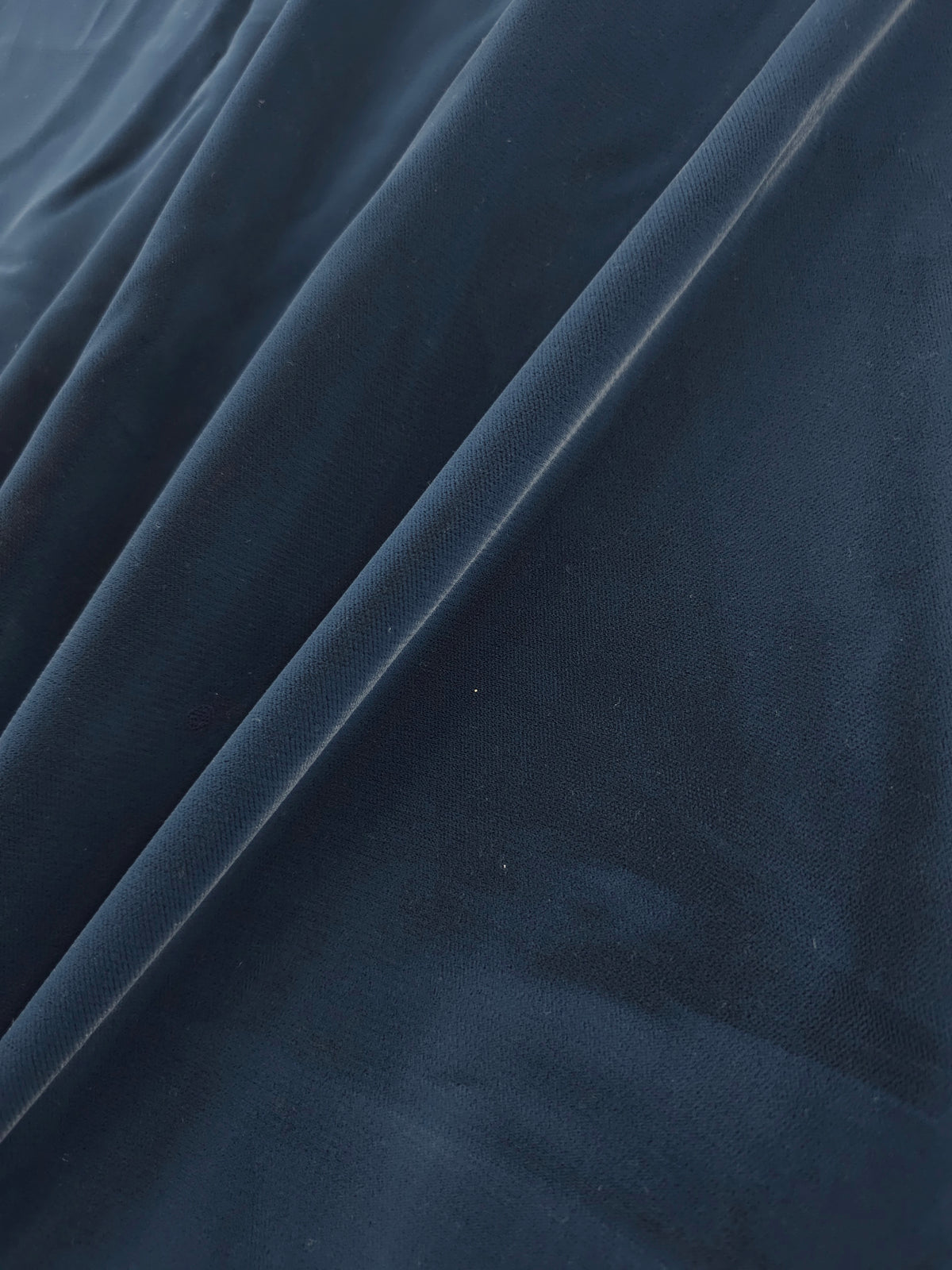 Hale Blue Viscose Acetate Velvet