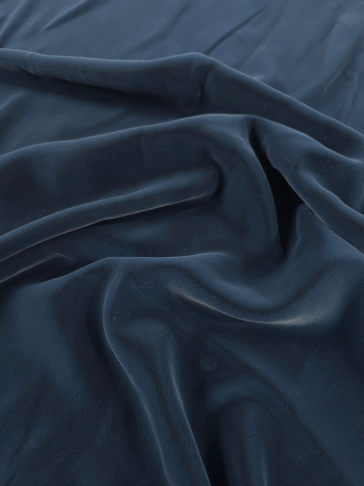 Hale Blue Viscose Acetate Velvet