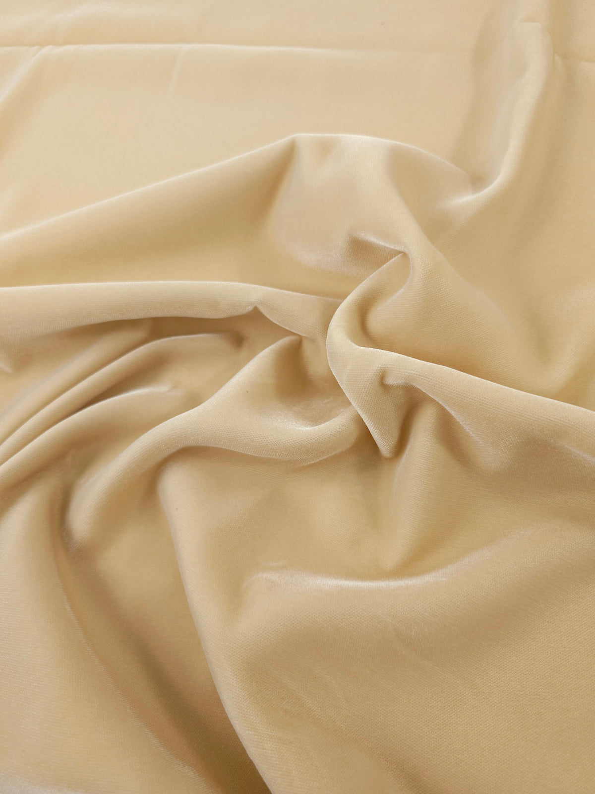 Vanilla Cream Viscose Acetate Velvet