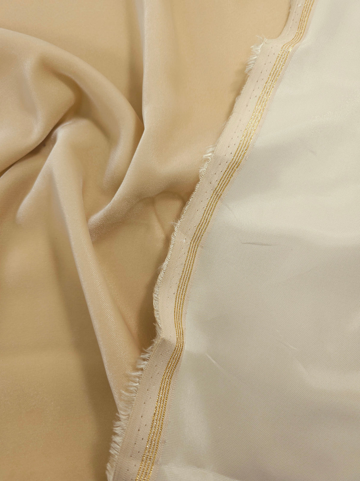 Vanilla Cream Viscose Acetate Velvet