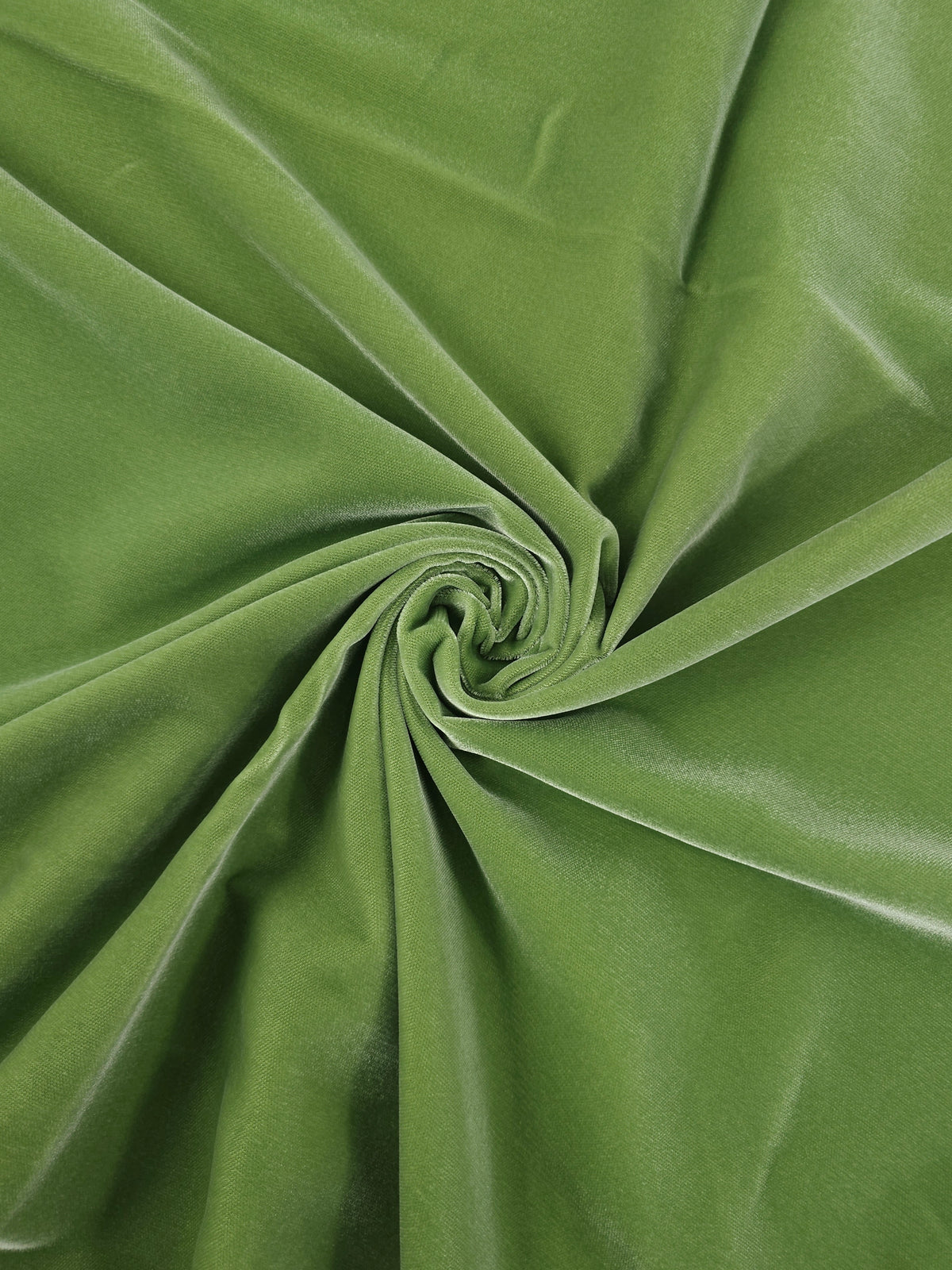 Grasshopper Green Viscose Acetate Velvet