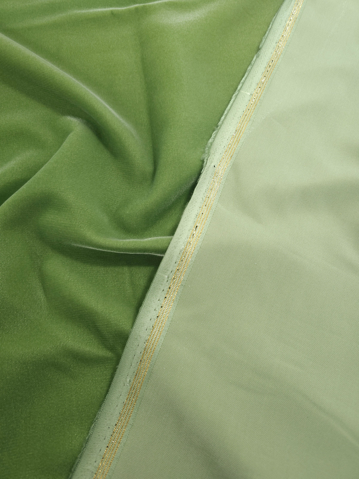 Grasshopper Green Viscose Acetate Velvet