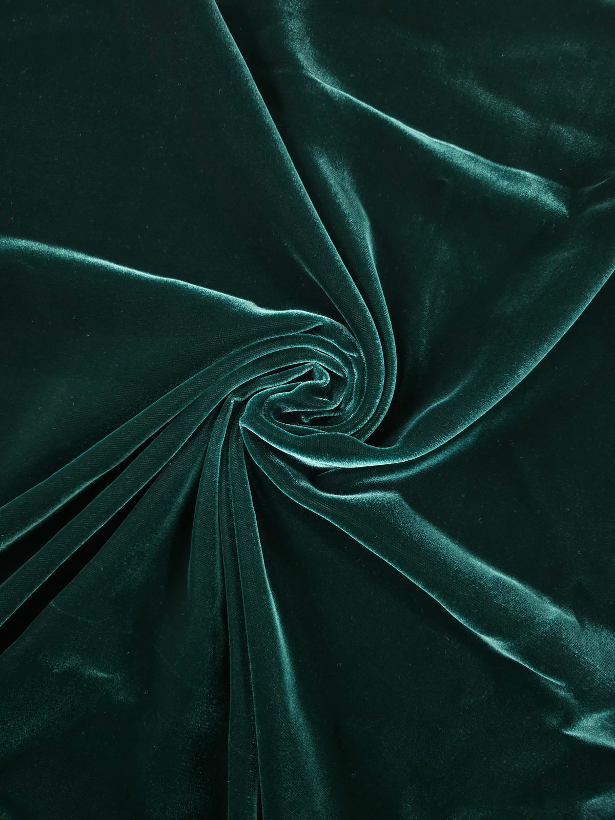 Deep Teal Viscose Acetate Velvet