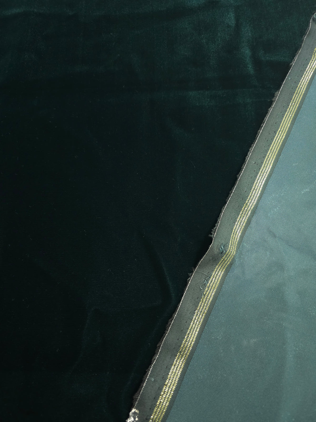 Deep Teal Viscose Acetate Velvet