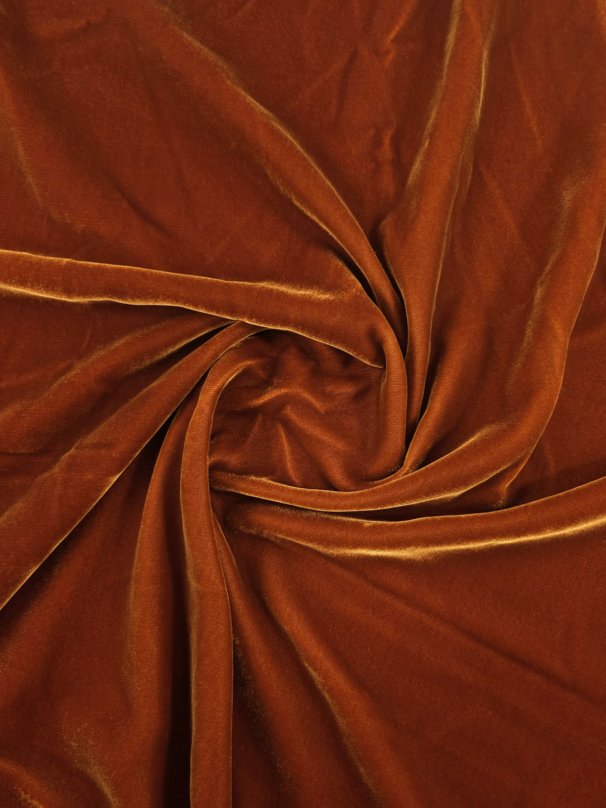 Rustic Orange Viscose Acetate Velvet