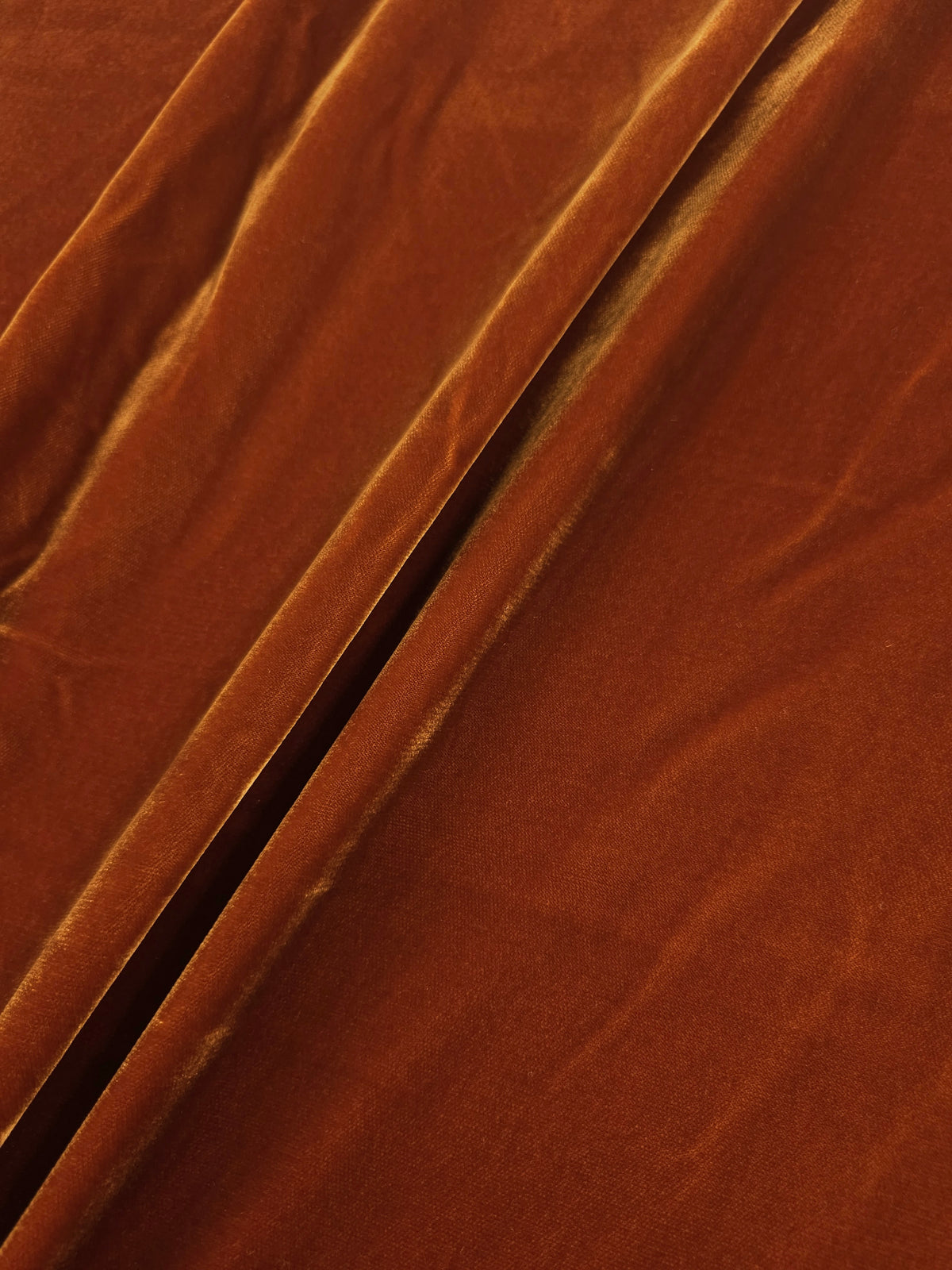 Rustic Orange Viscose Acetate Velvet
