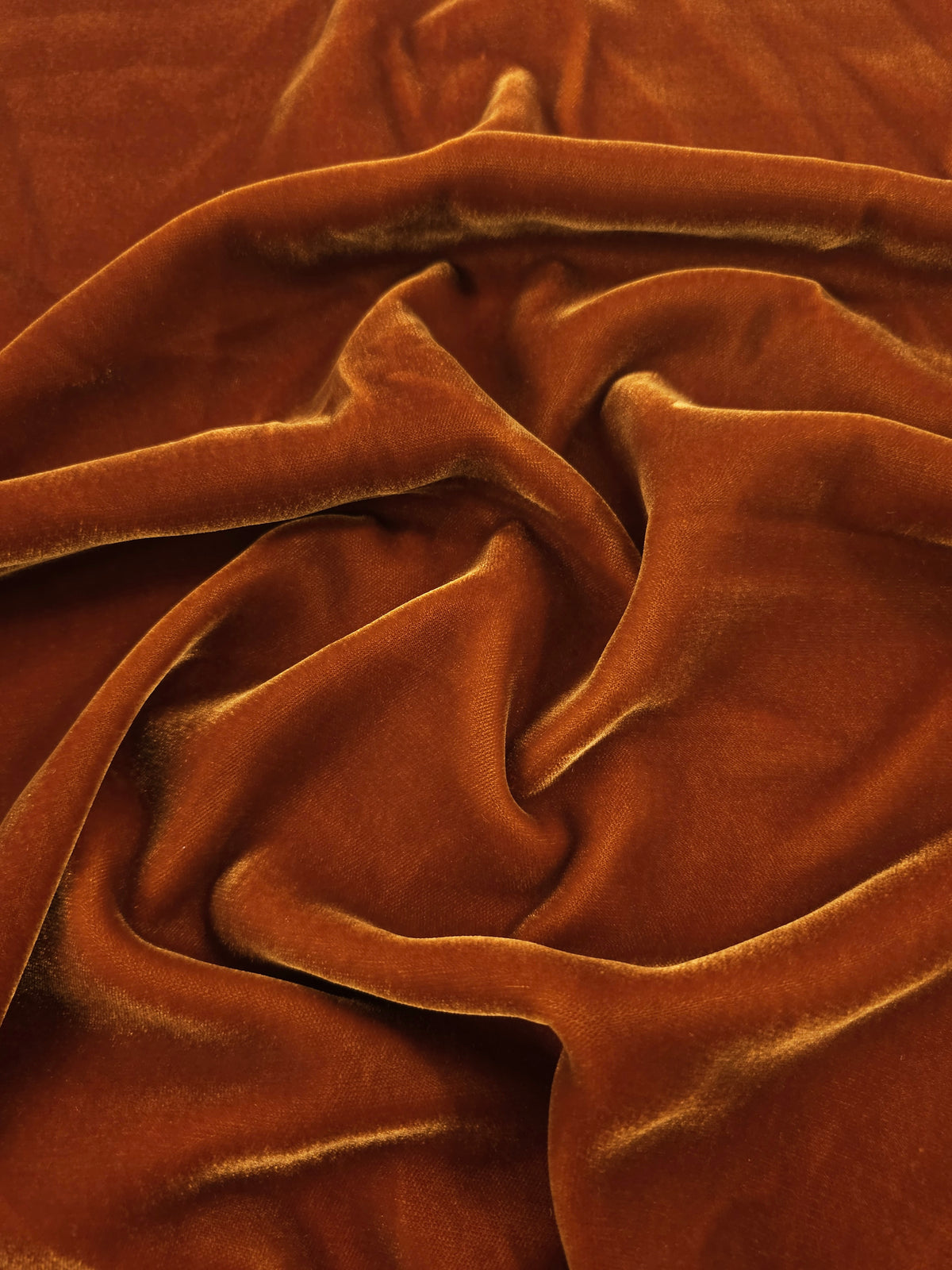 Rustic Orange Viscose Acetate Velvet