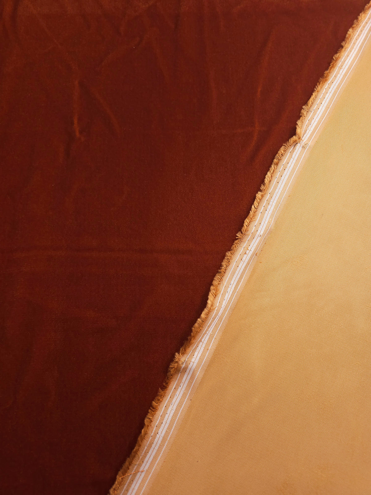 Rustic Orange Viscose Acetate Velvet
