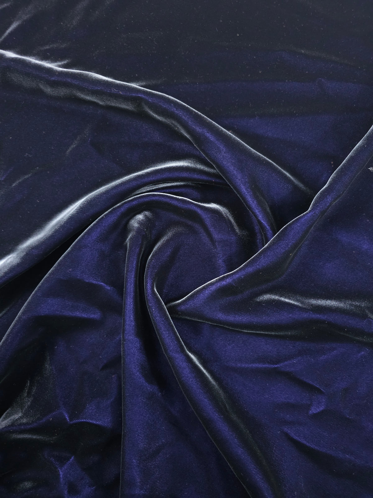 Deep Lavender/Charcoal Two-Tone Viscose Acetate Velvet