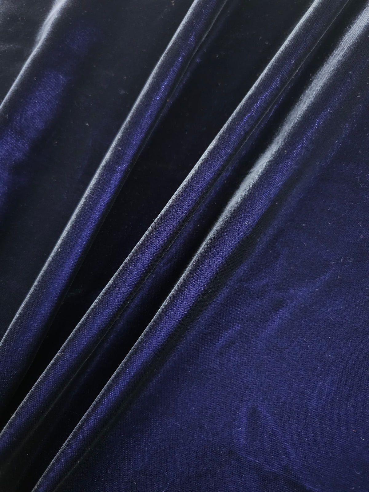 Deep Lavender/Charcoal Two-Tone Viscose Acetate Velvet