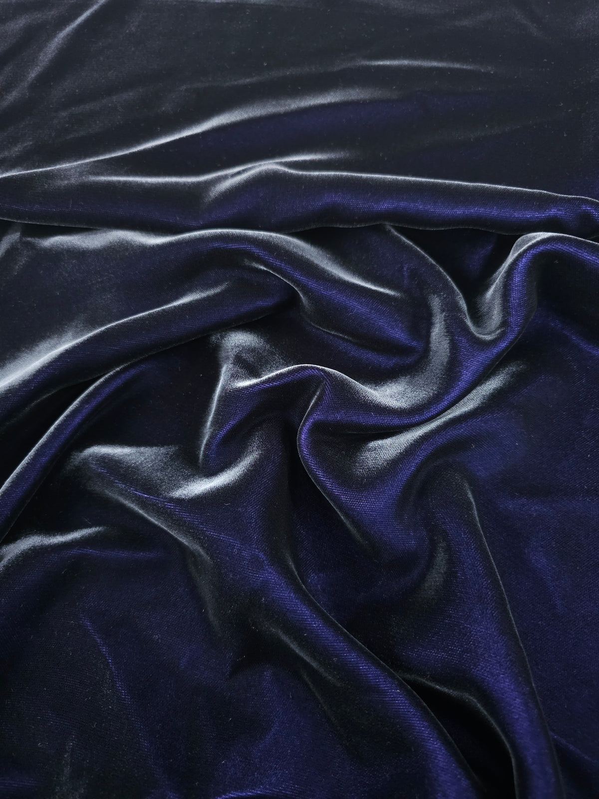 Deep Lavender/Charcoal Two-Tone Viscose Acetate Velvet