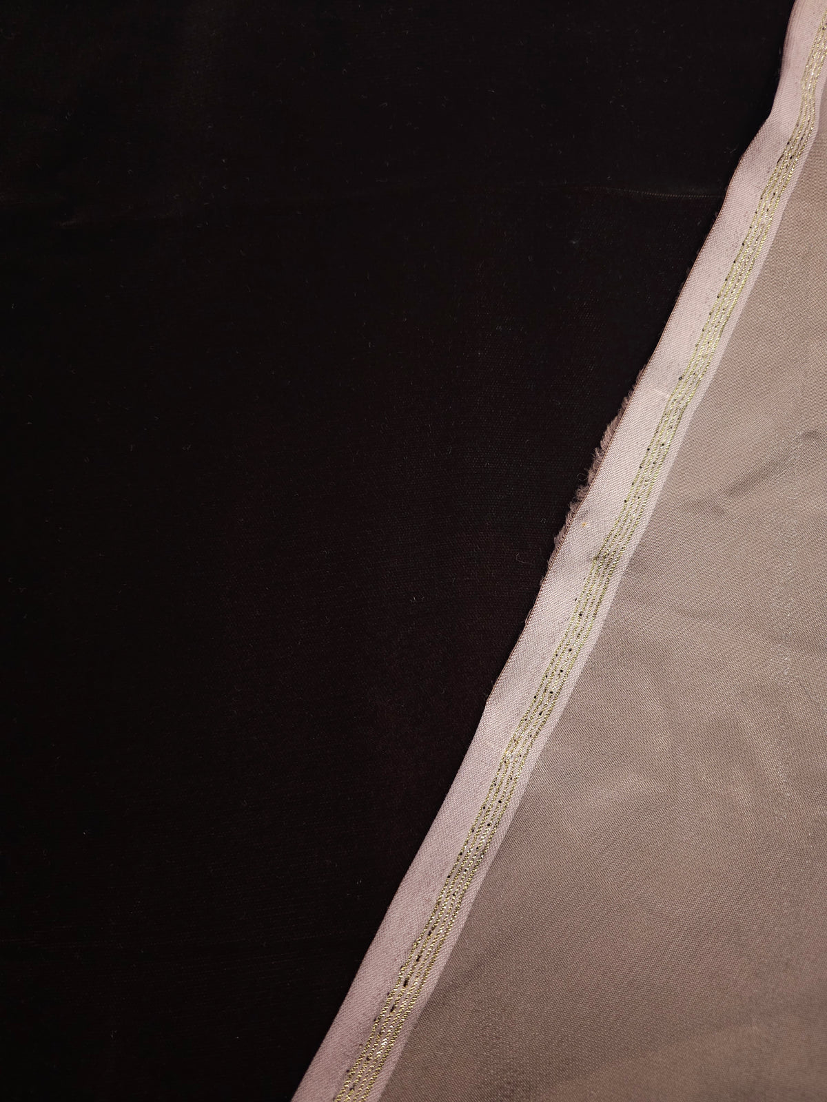 Cool Brown Viscose Acetate Velvet
