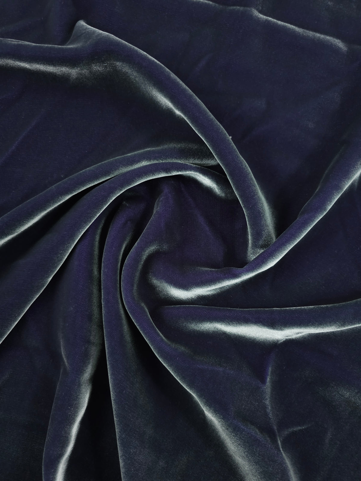 Purple/Misty Teal Viscose Acetate Velvet