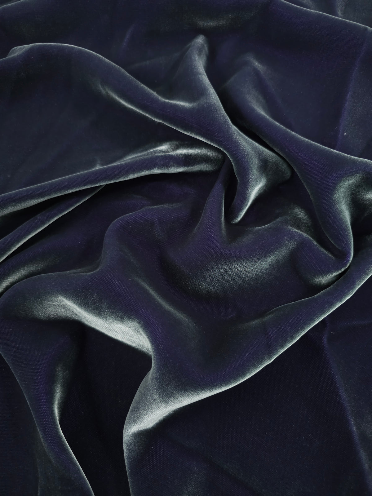 Purple/Misty Teal Viscose Acetate Velvet