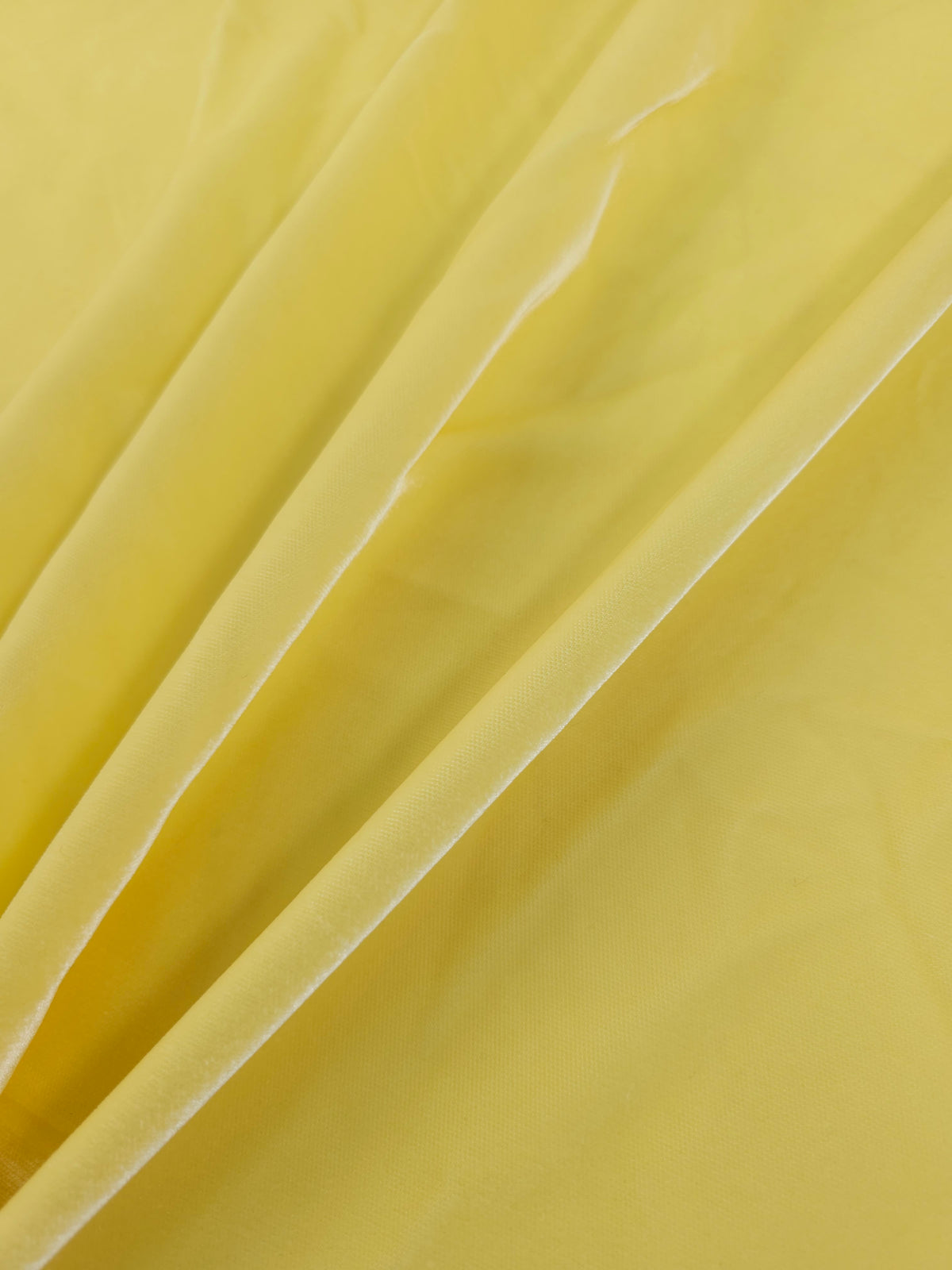 Cool Yellow Viscose Acetate Velvet