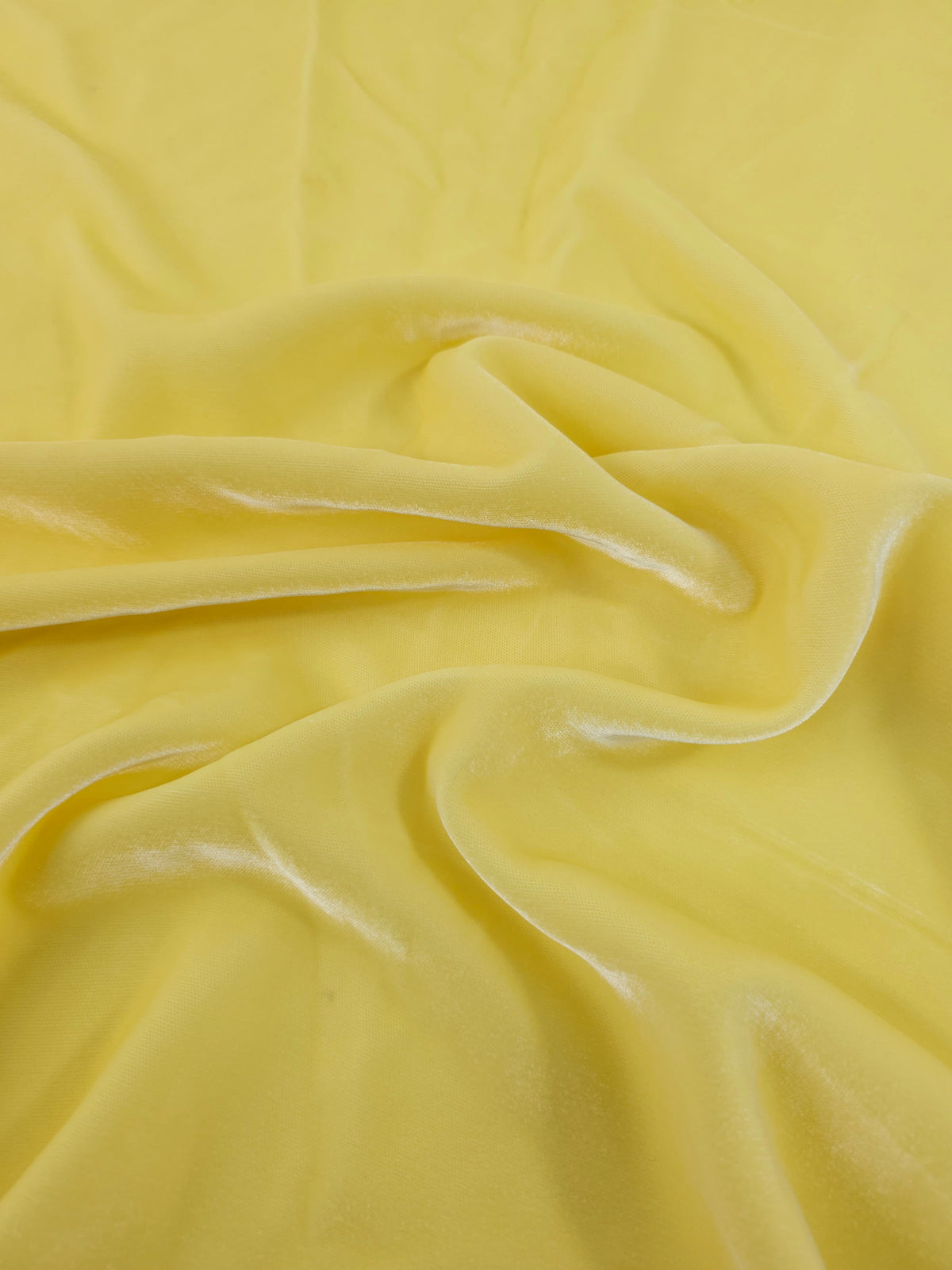 Cool Yellow Viscose Acetate Velvet