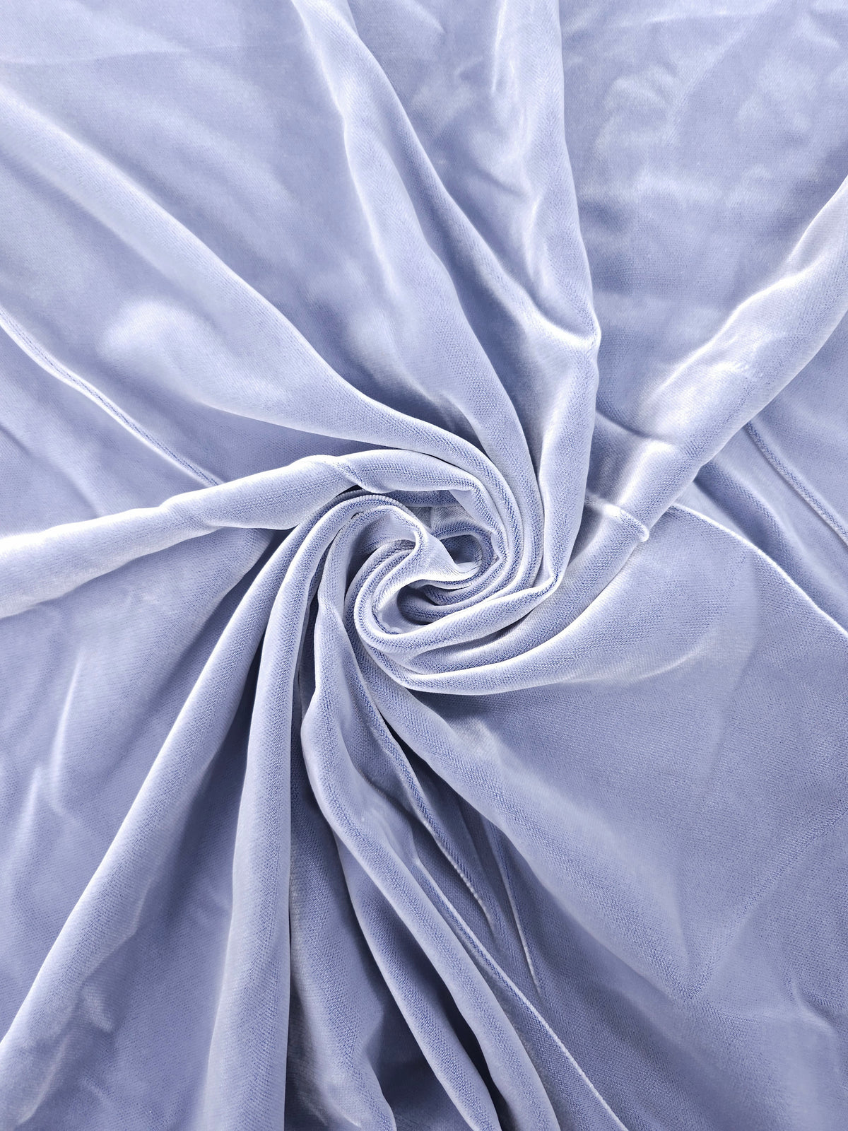 Powder Blue Viscose Acetate Velvet