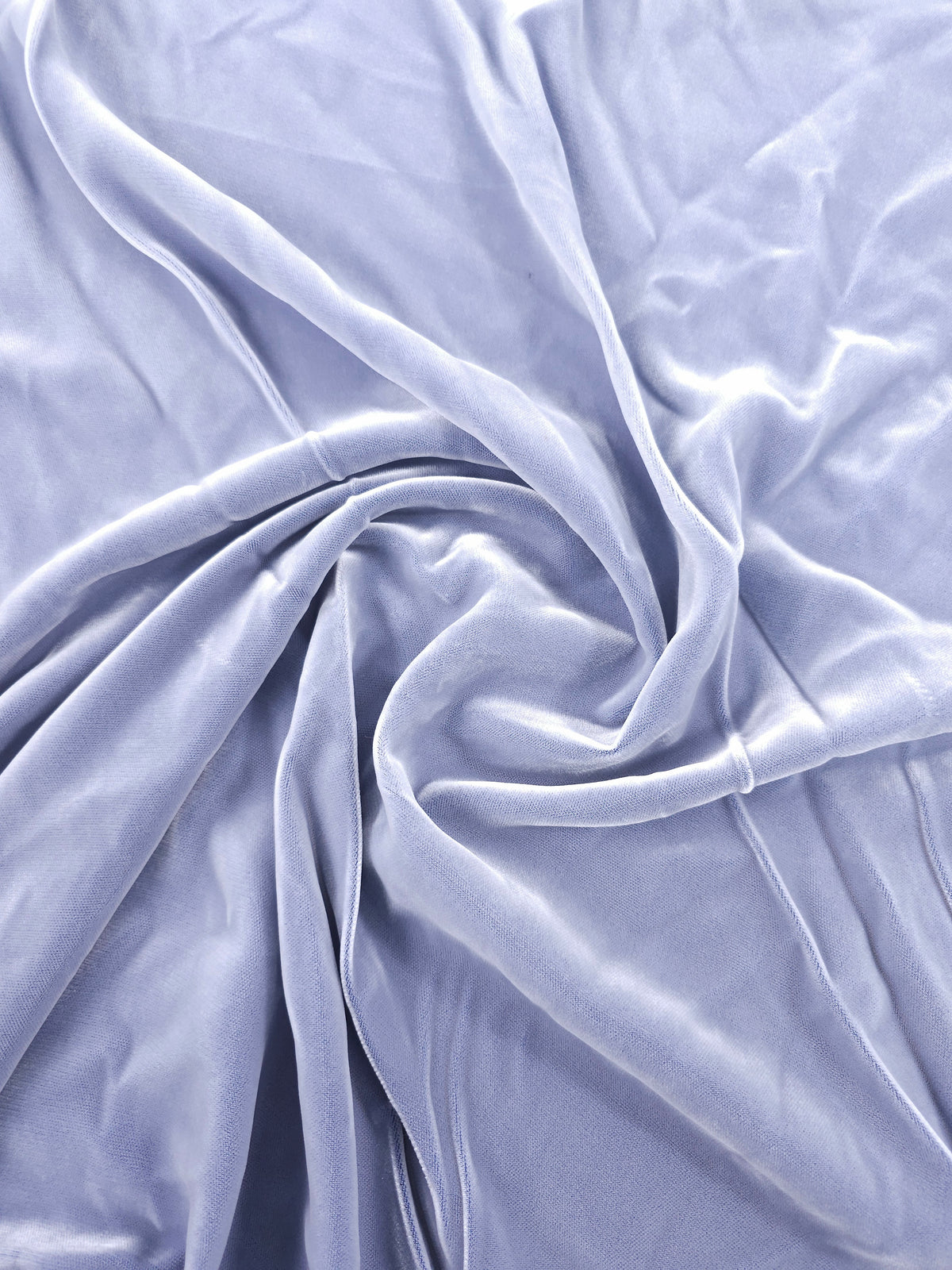 Powder Blue Viscose Acetate Velvet