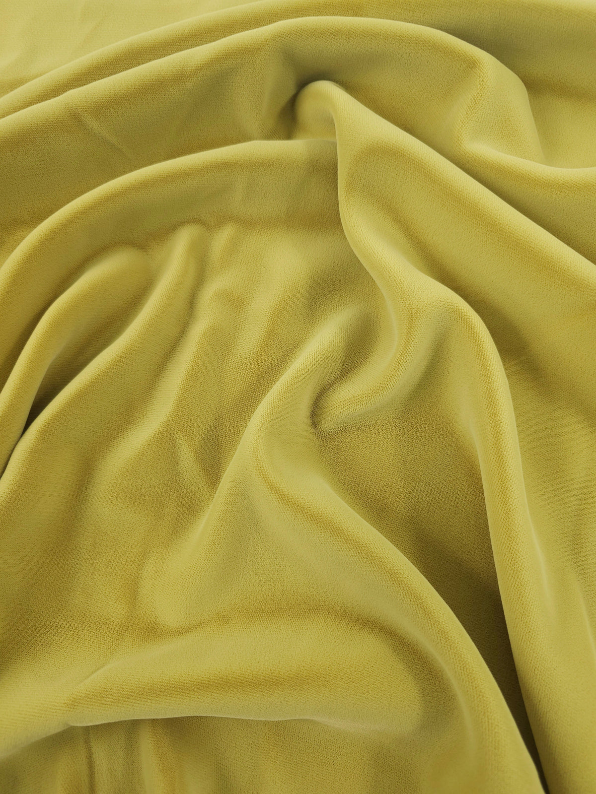 Mustard Yellow Viscose Acetate Velvet