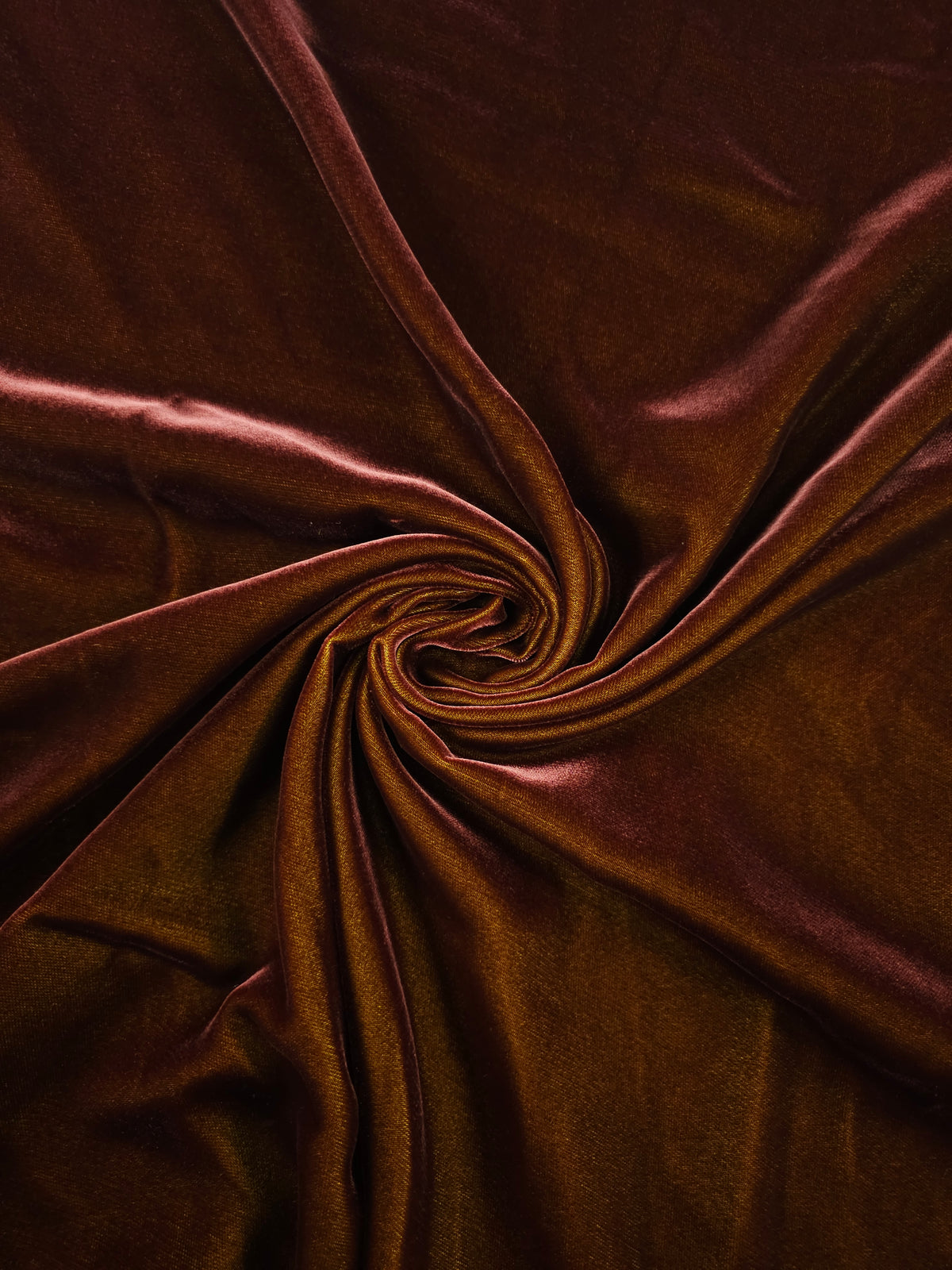 Burgundy/Yellow Two-Tone Viscose Acetate Velvet