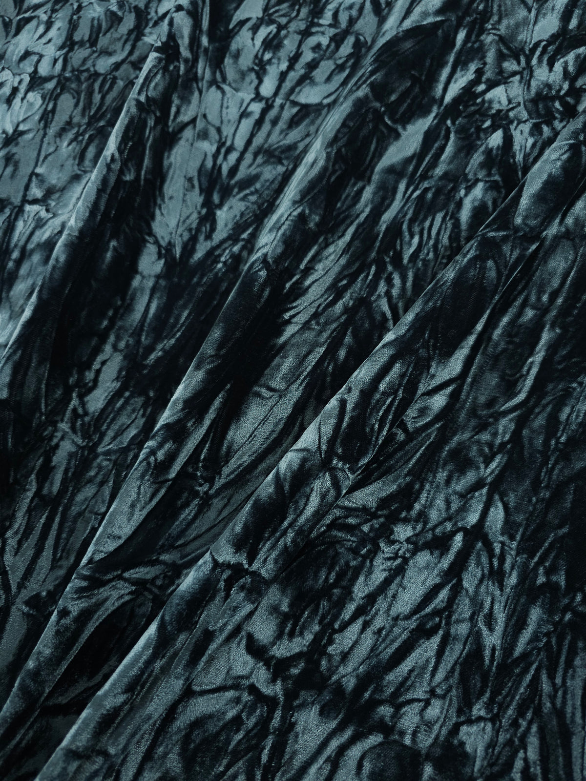 Duck Egg Crushed Viscose Acetate Velvet