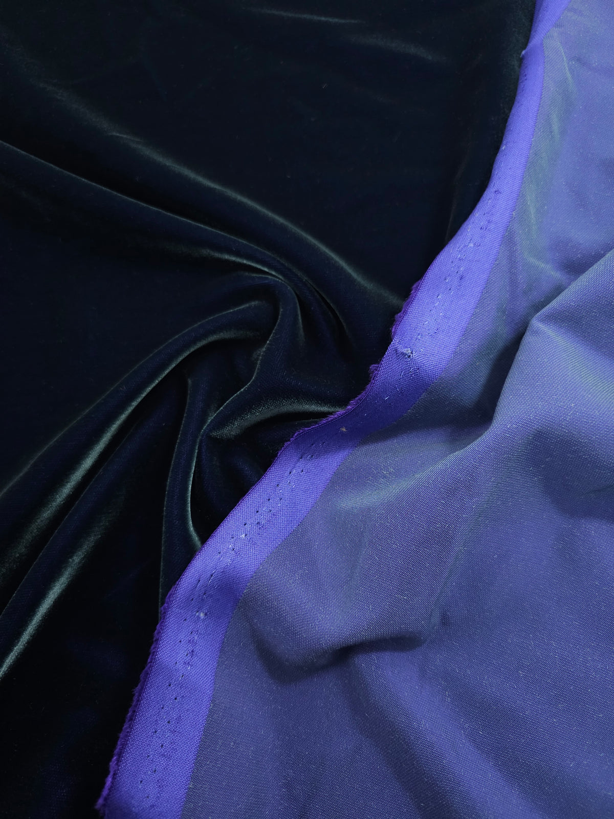 Teal/Lavender Viscose Acetate Velvet