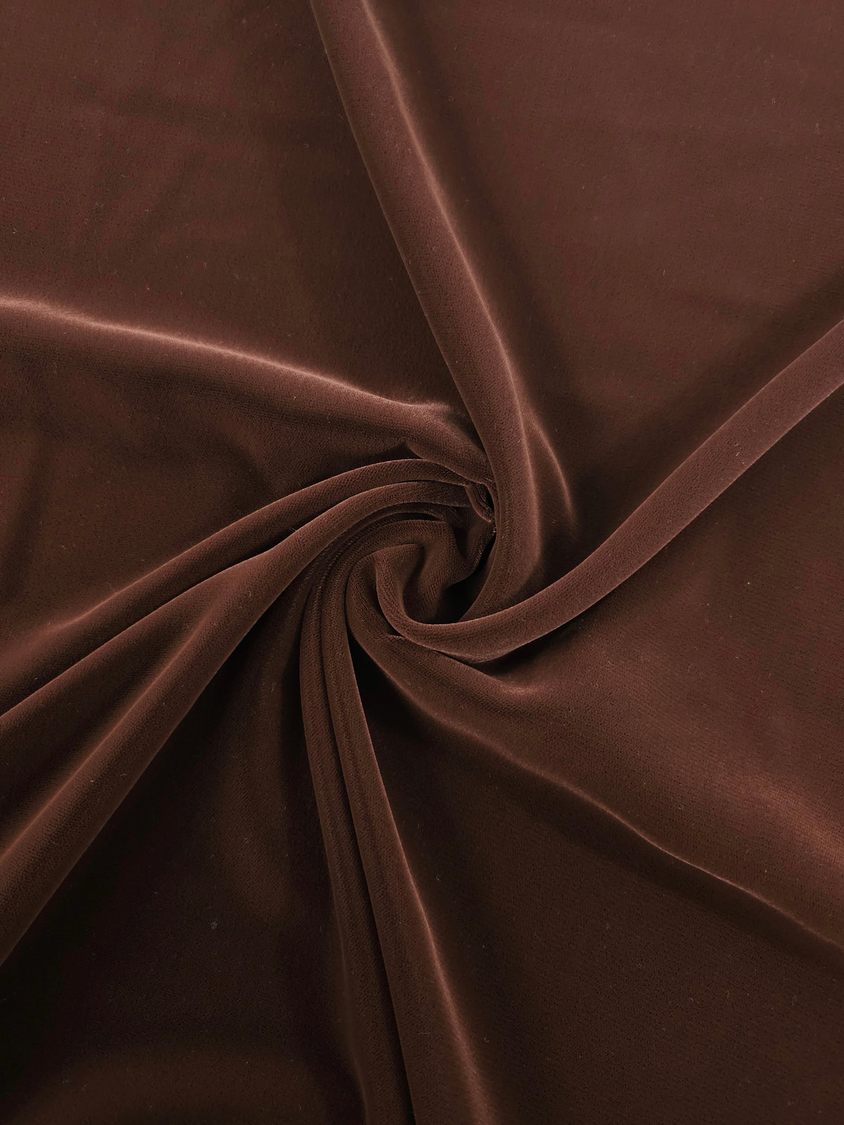 Cocoa Brown Viscose Acetate Velvet