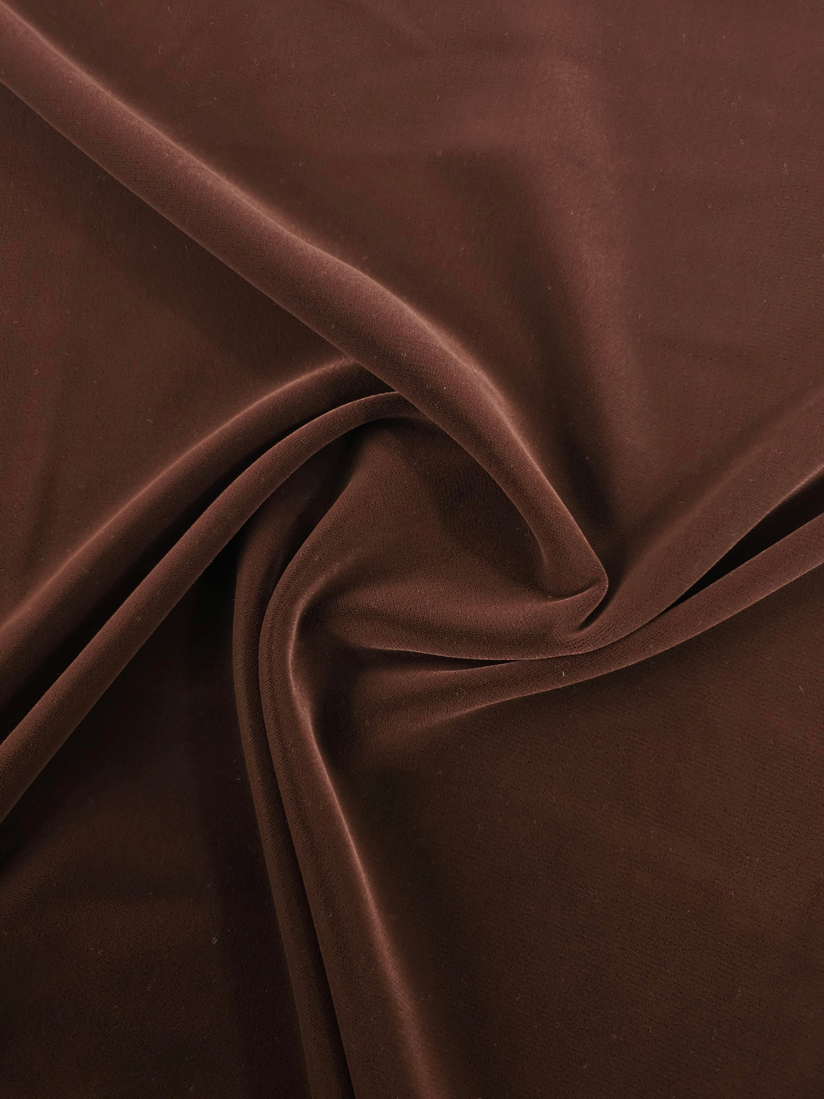 Cocoa Brown Viscose Acetate Velvet
