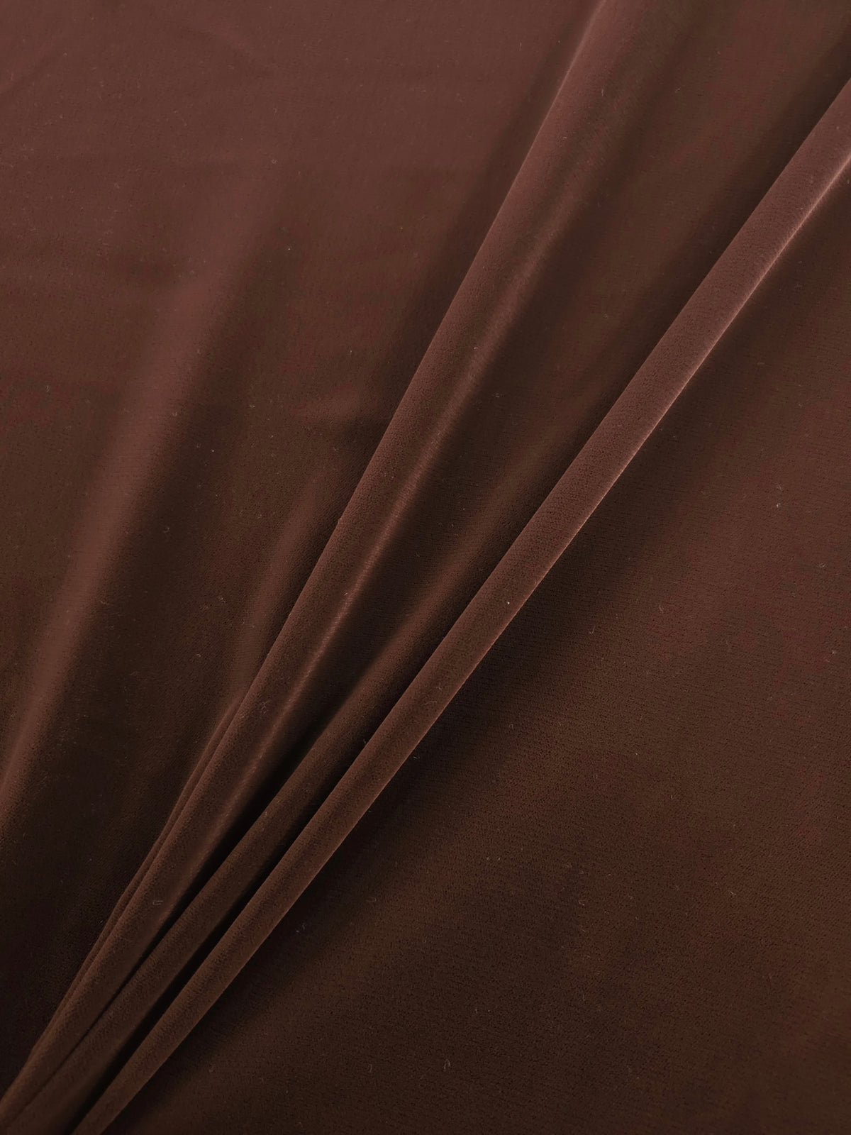 Cocoa Brown Viscose Acetate Velvet
