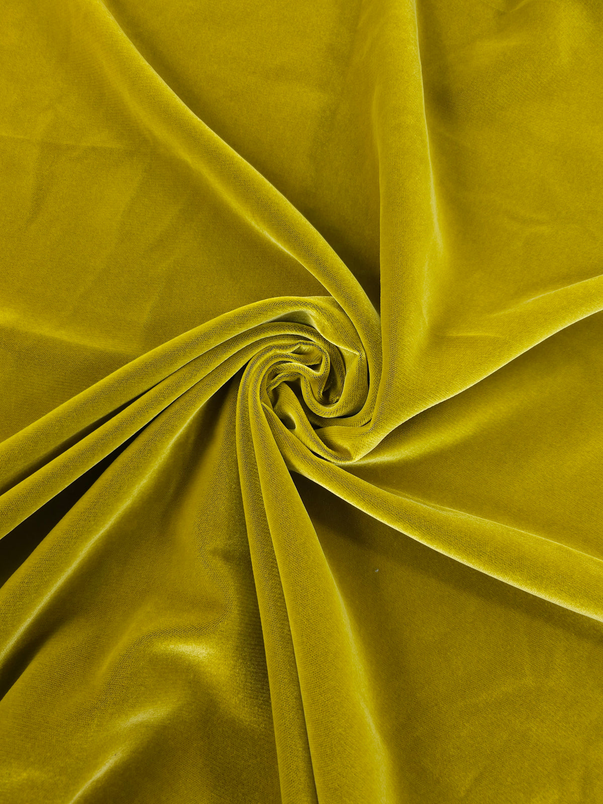 Deep Citrus Yellow Viscose Acetate Velvet