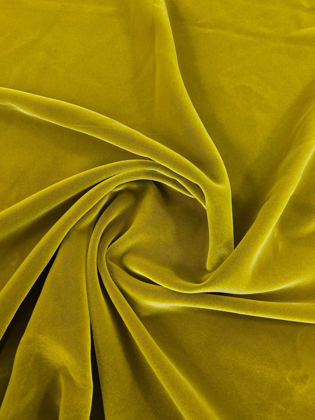 Deep Citrus Yellow Viscose Acetate Velvet
