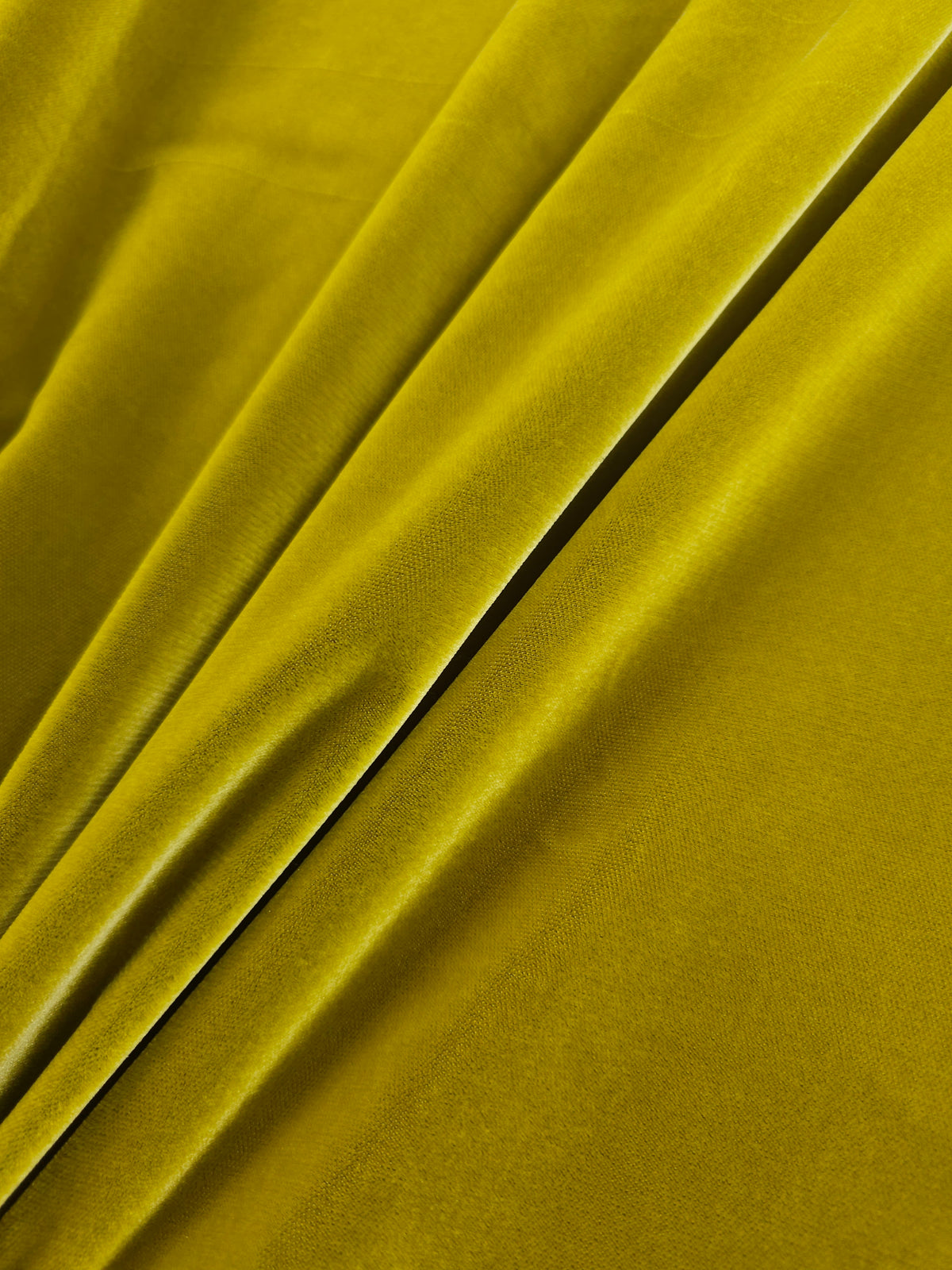 Deep Citrus Yellow Viscose Acetate Velvet