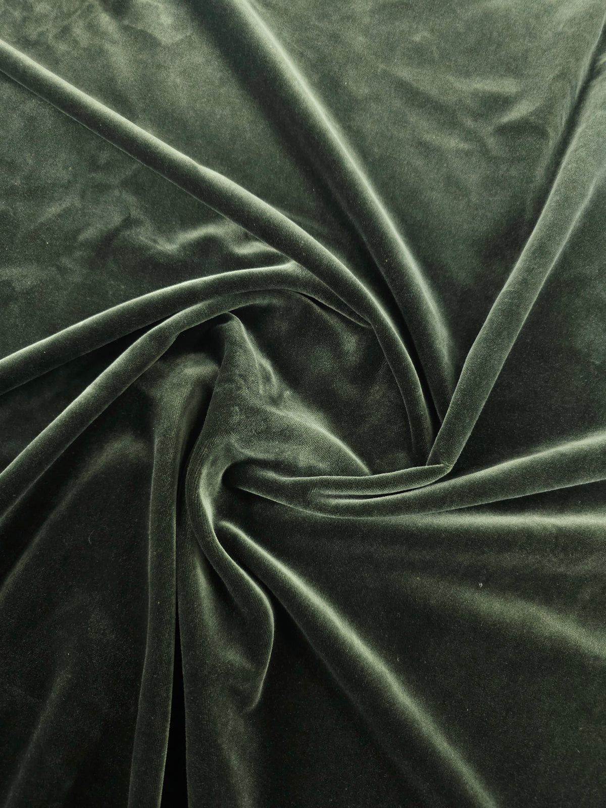 Army Green Cotton Velvet