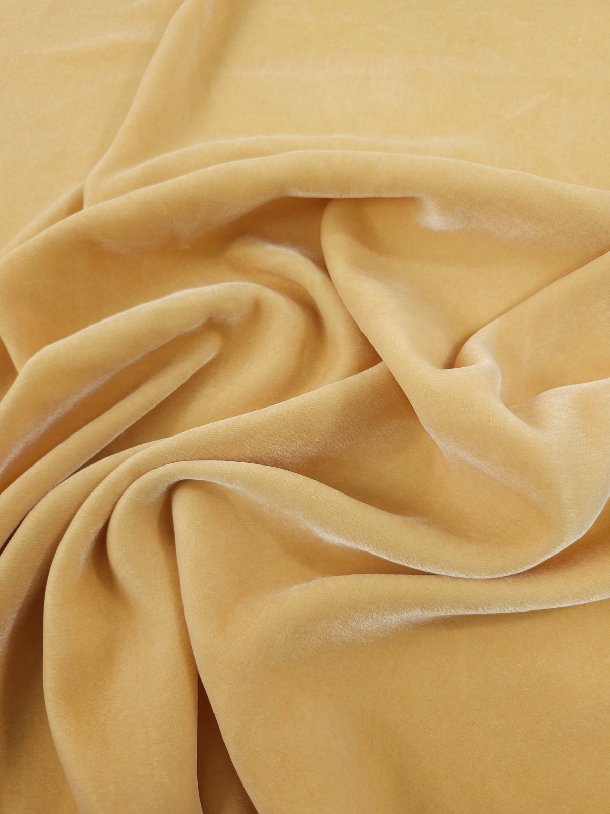 Custard Cream Viscose Acetate Velvet