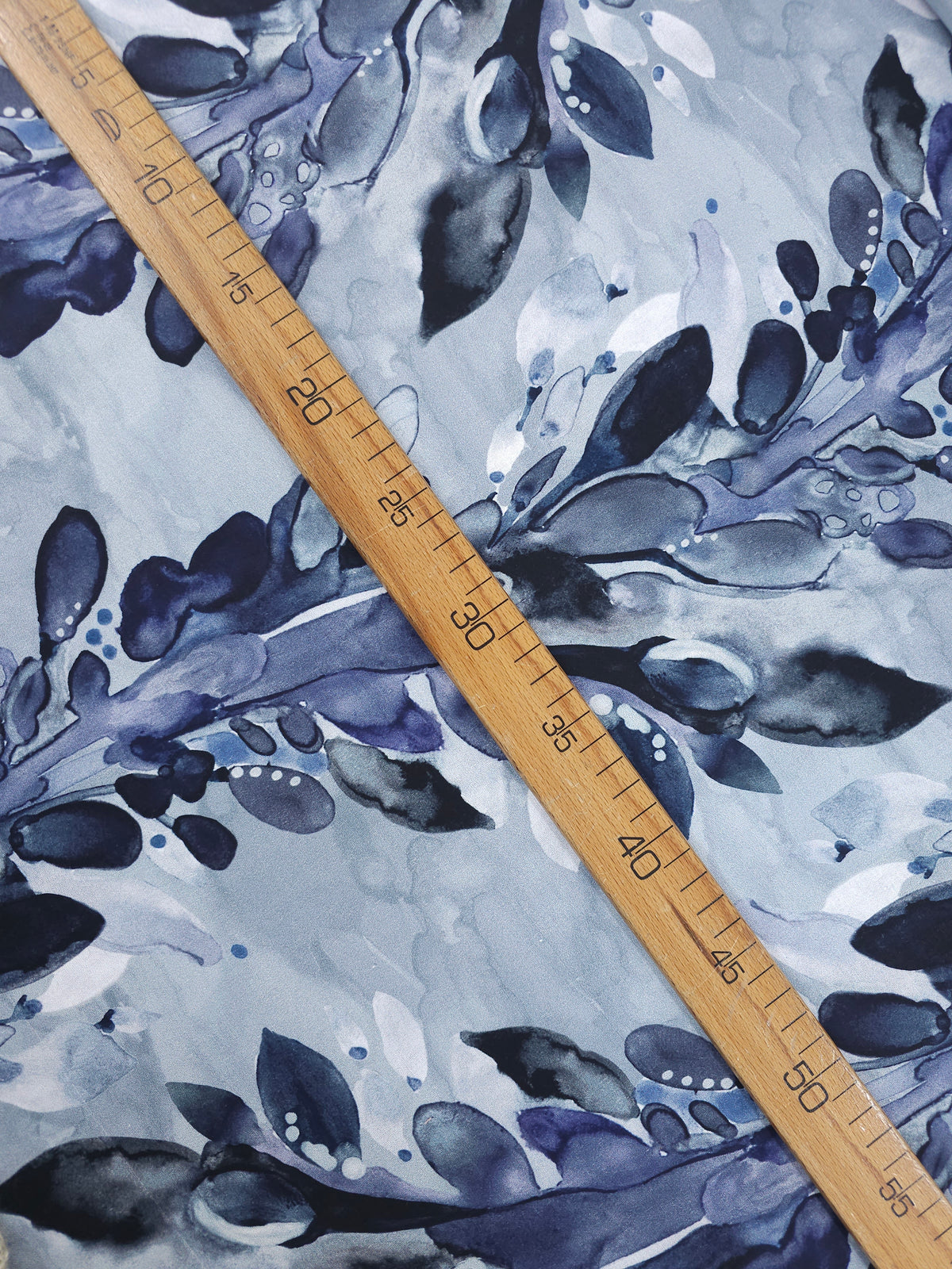 Inky Grey Nature Walk 100% Cotton - Shell Rummell *DEFECT*