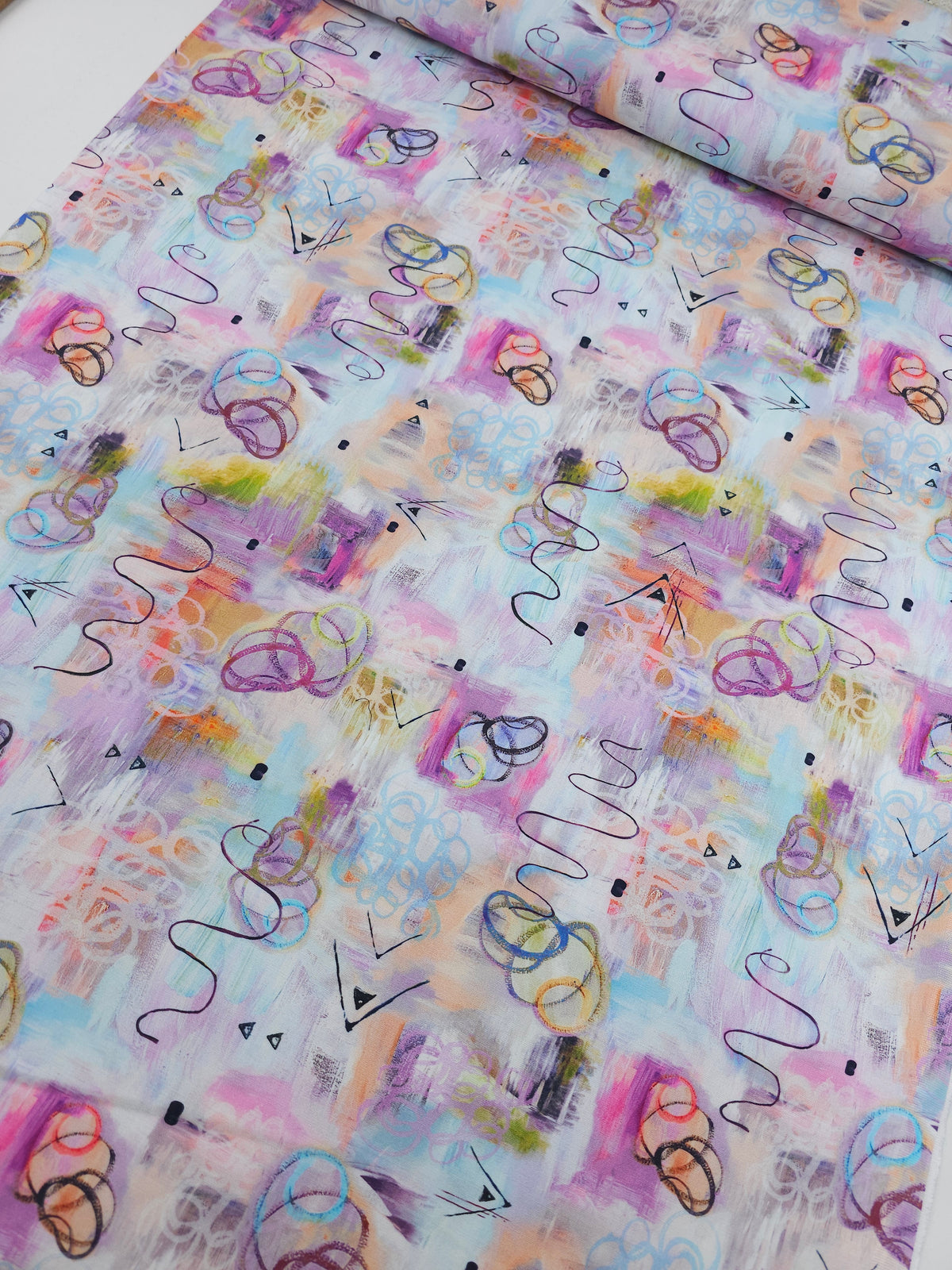 Abstract Squiggle Allover 100% Cotton