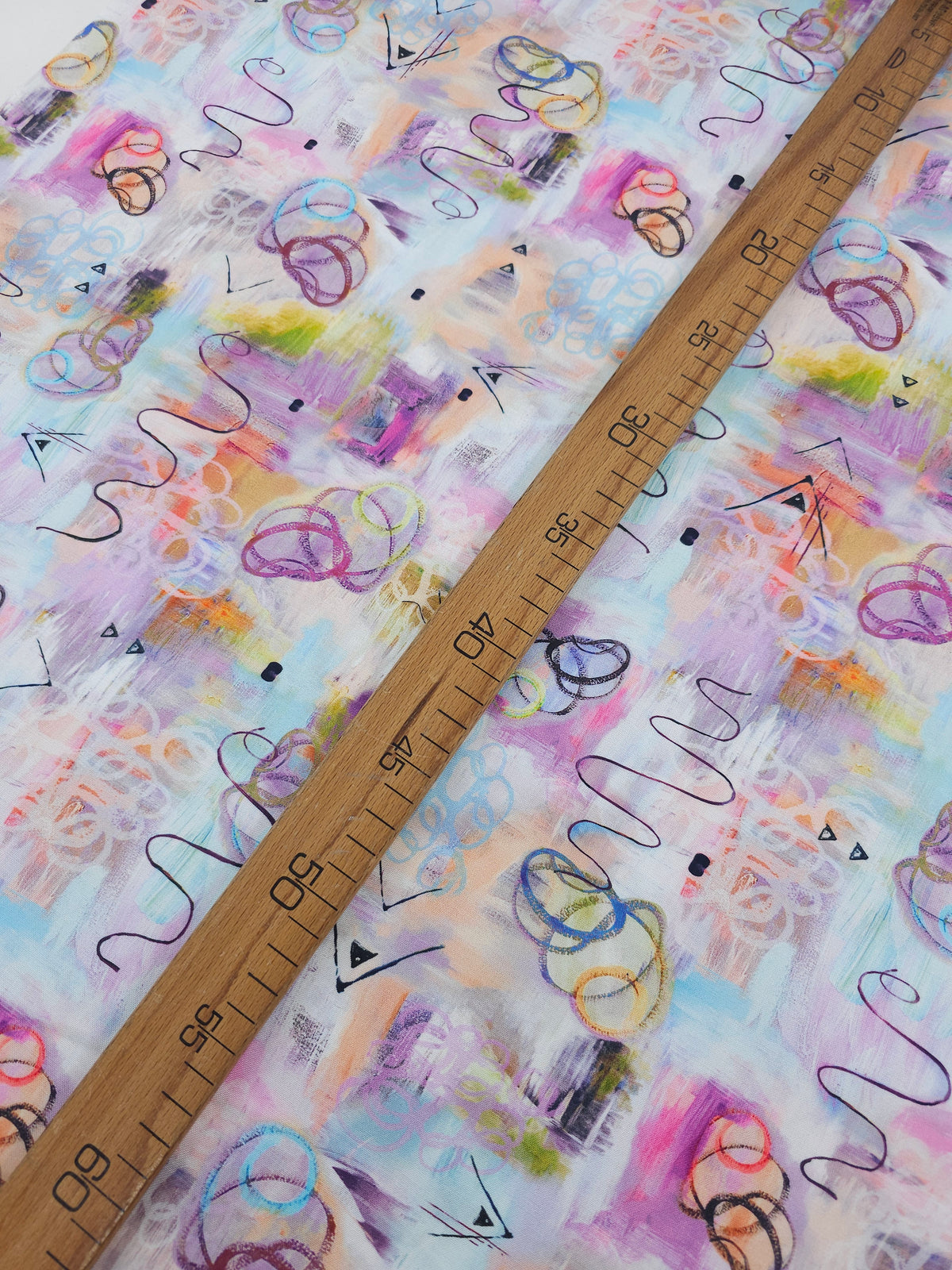 Abstract Squiggle Allover 100% Cotton