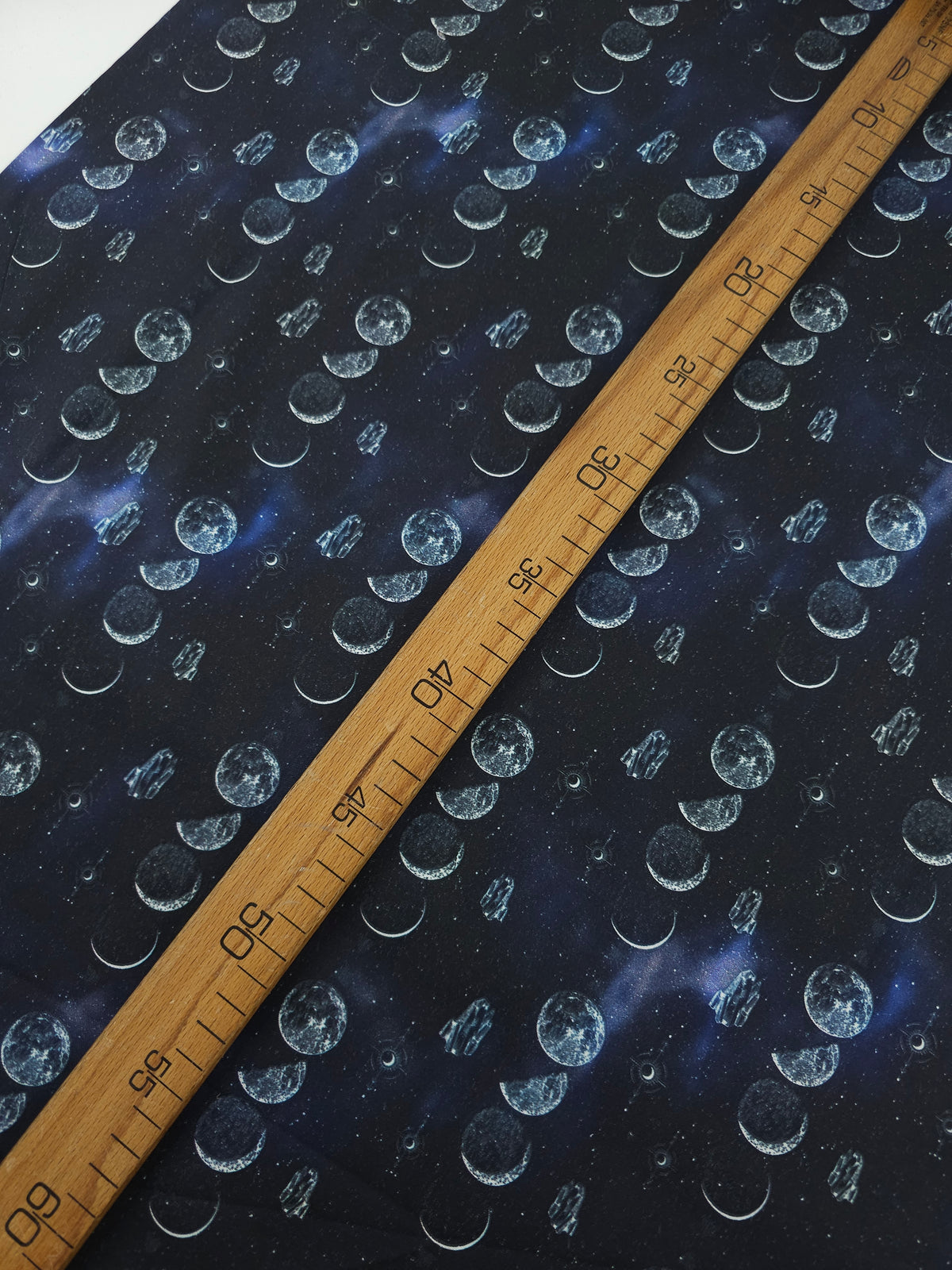 Midnight Celestial Moon Phases 100% Cotton