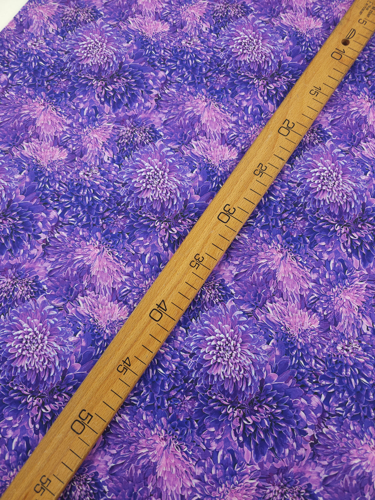 Purple Fleurs Garden Delight 100% Cotton