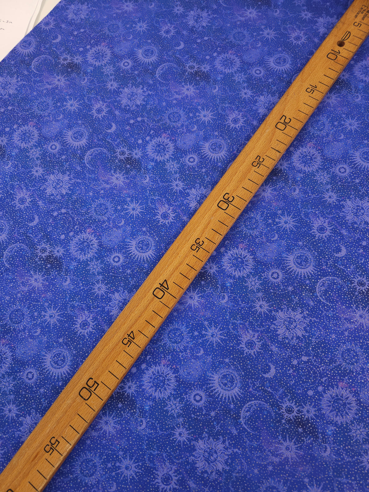 Indigo/Silver Speckle Celestial Sun 100% Cotton - Benartex