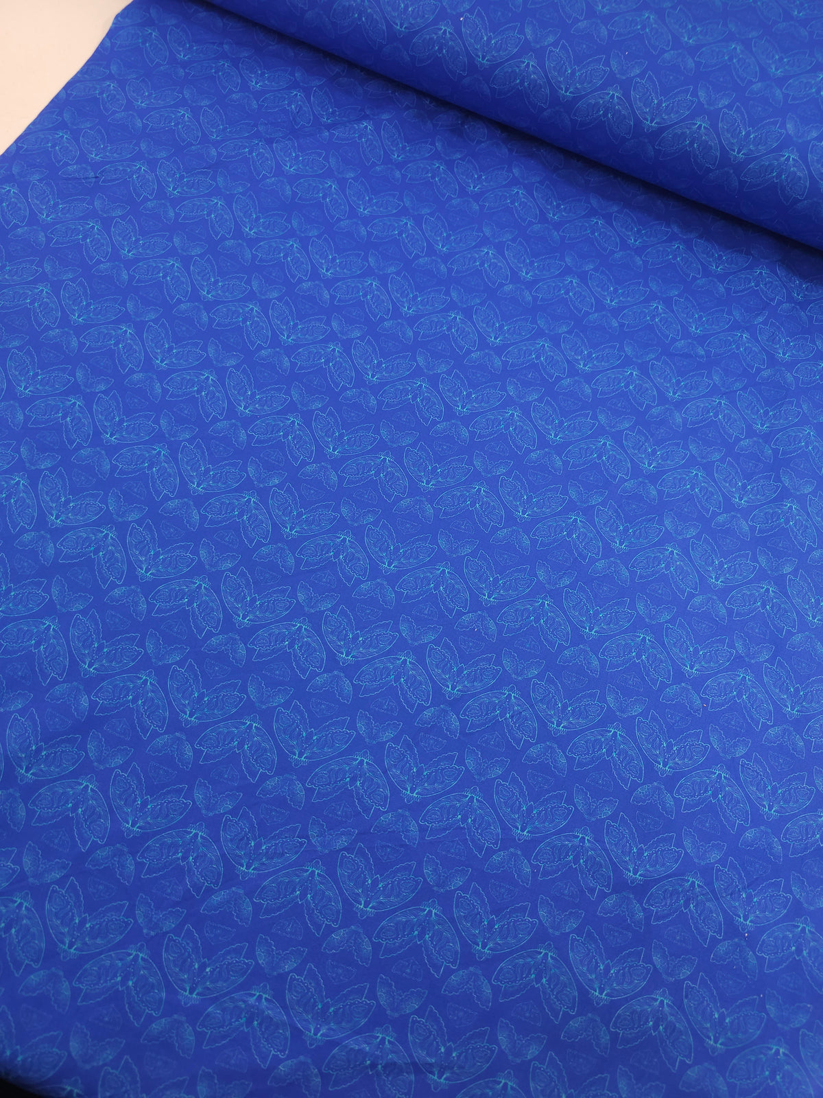 Blue Nocturnal Moths 100% Cotton - Free Spirit