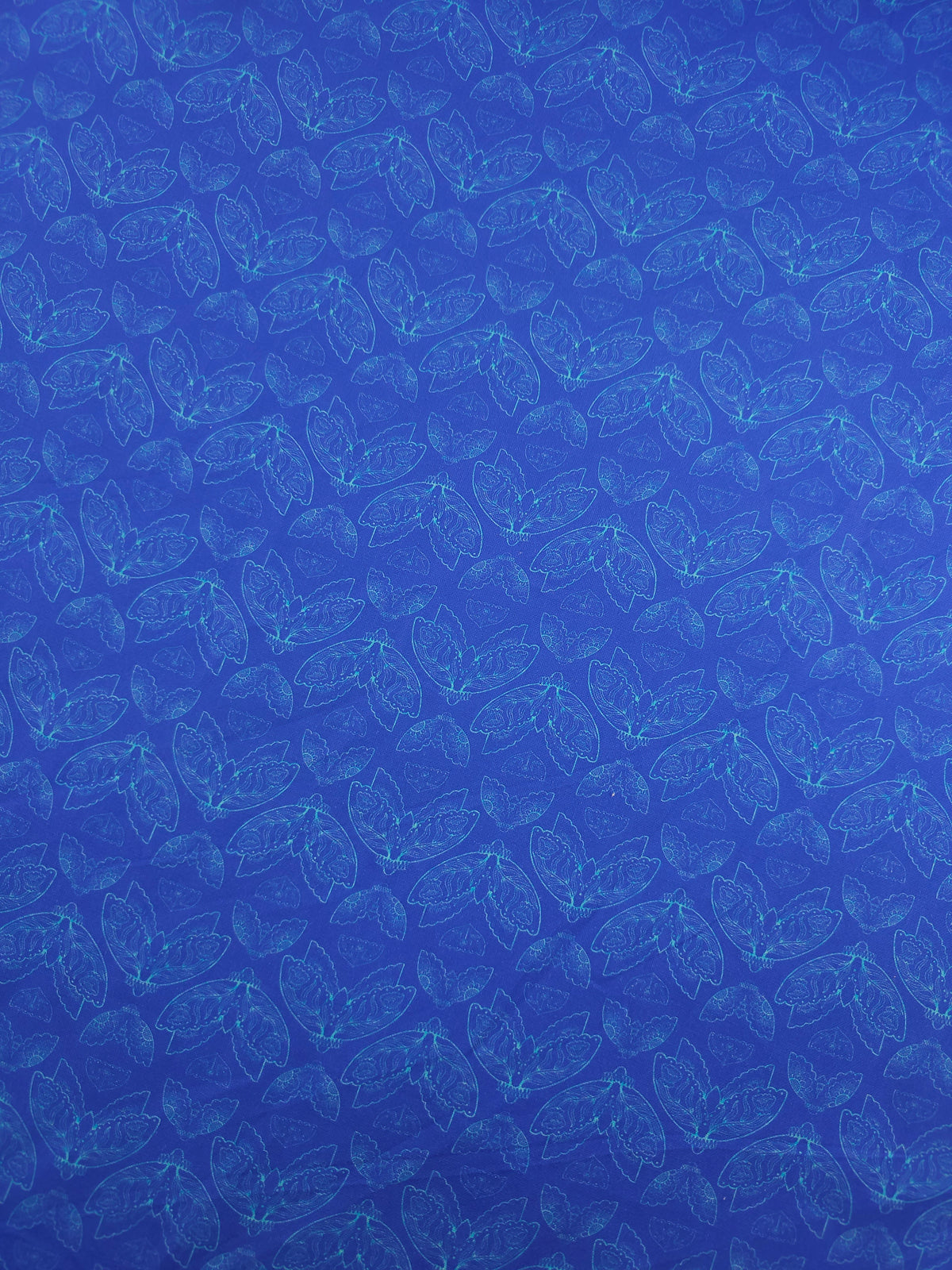Blue Nocturnal Moths 100% Cotton - Free Spirit