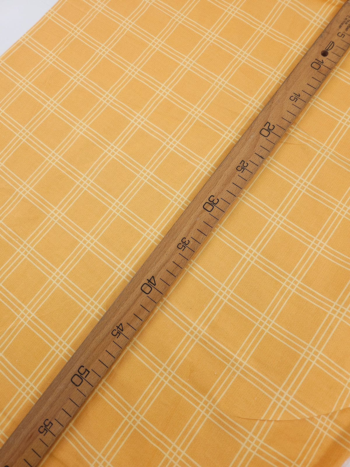 Light Orange Square Check 100% Cotton