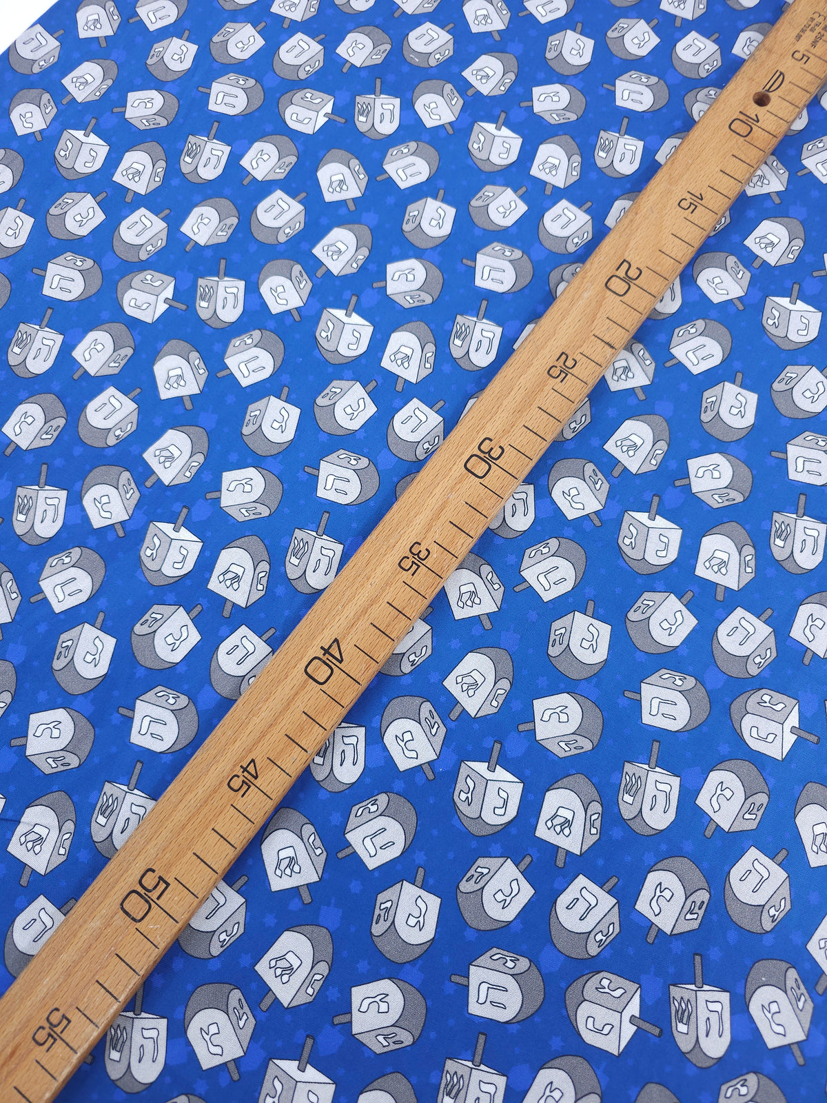 Blue/Grey Dreidel 100% Cotton